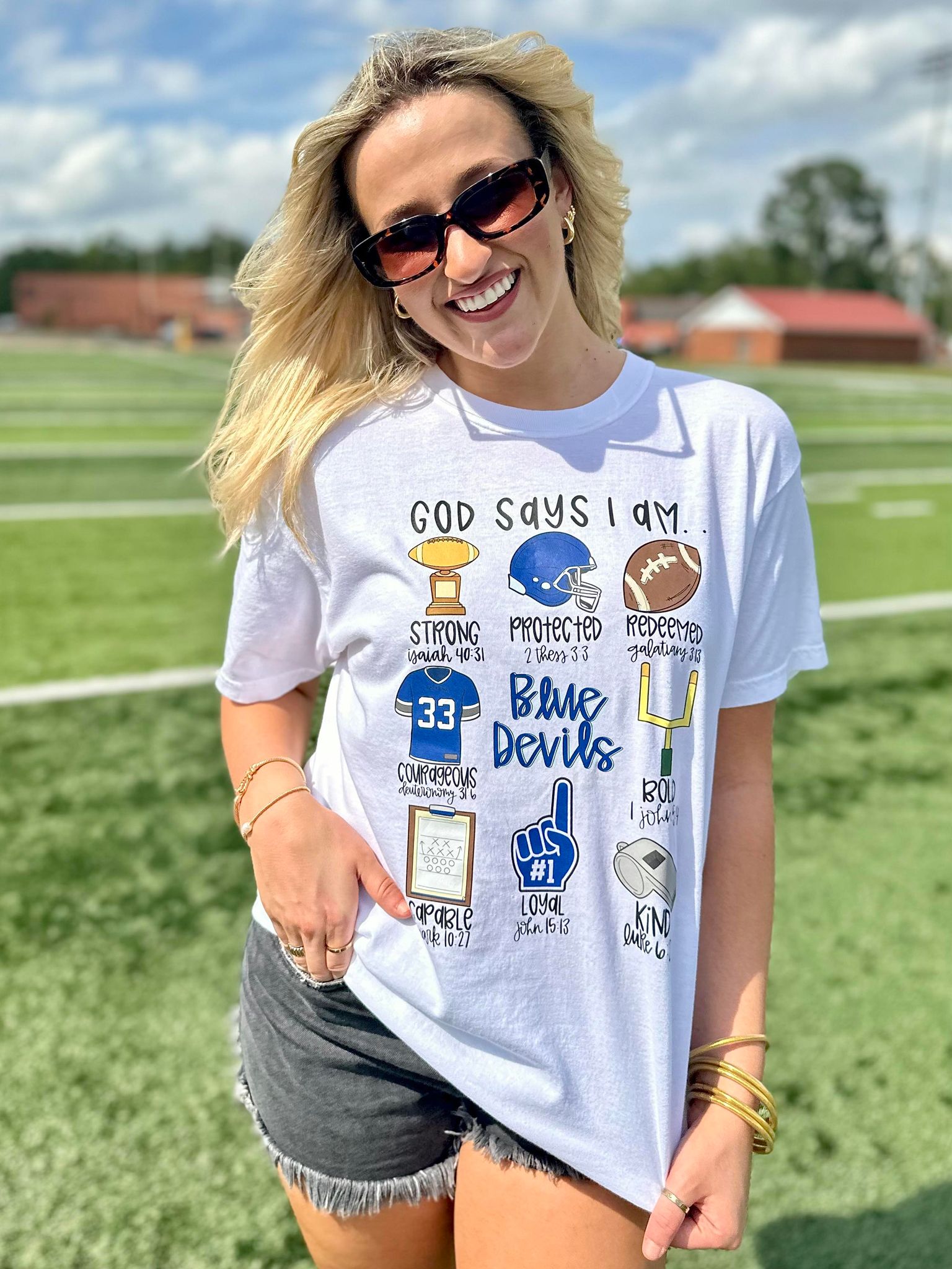 God Says I Am Mascot Graphic Tee #67