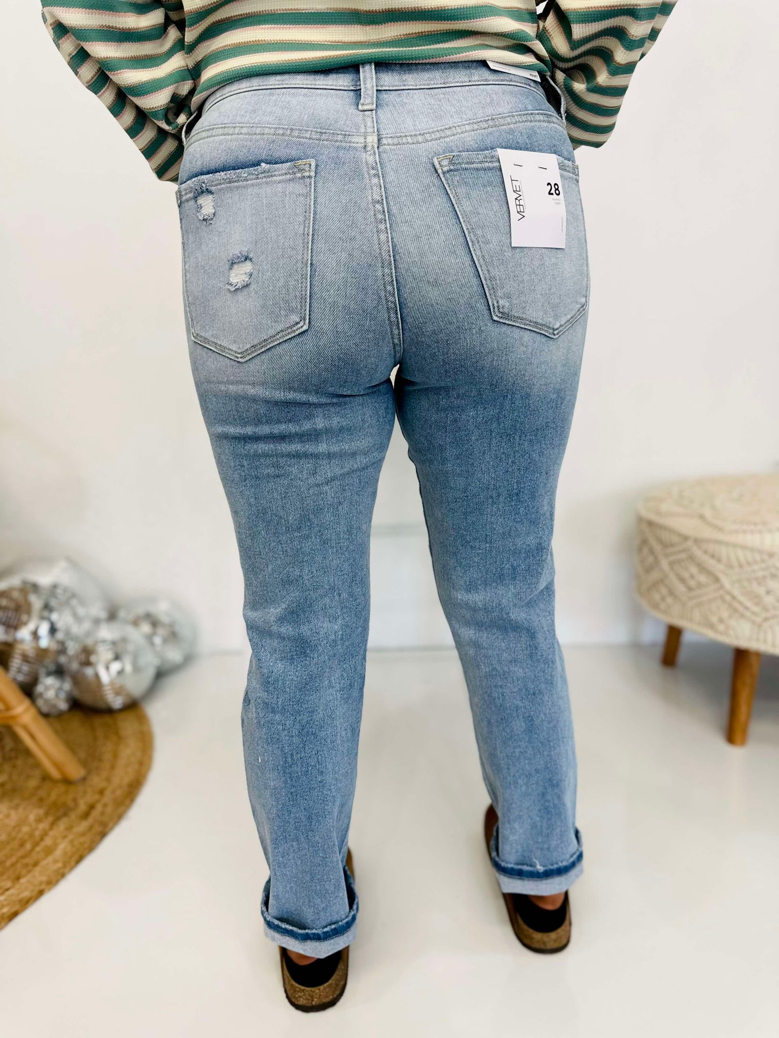 Tranquility Mid Rise Crop Jeans