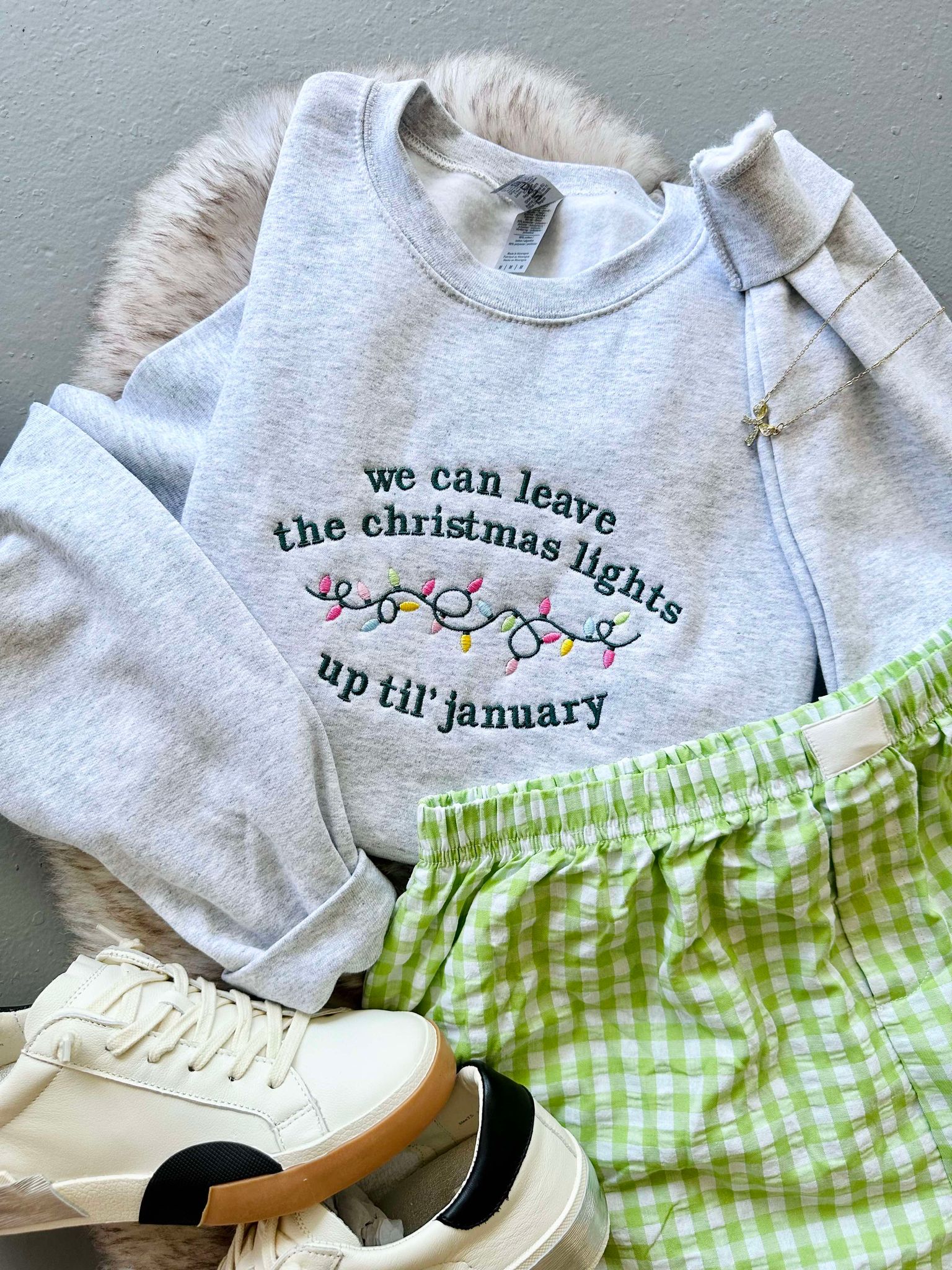 Christmas Lights Up Sweatshirt