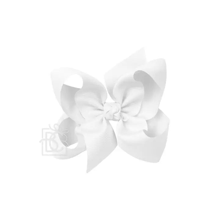 6.5" White Bow