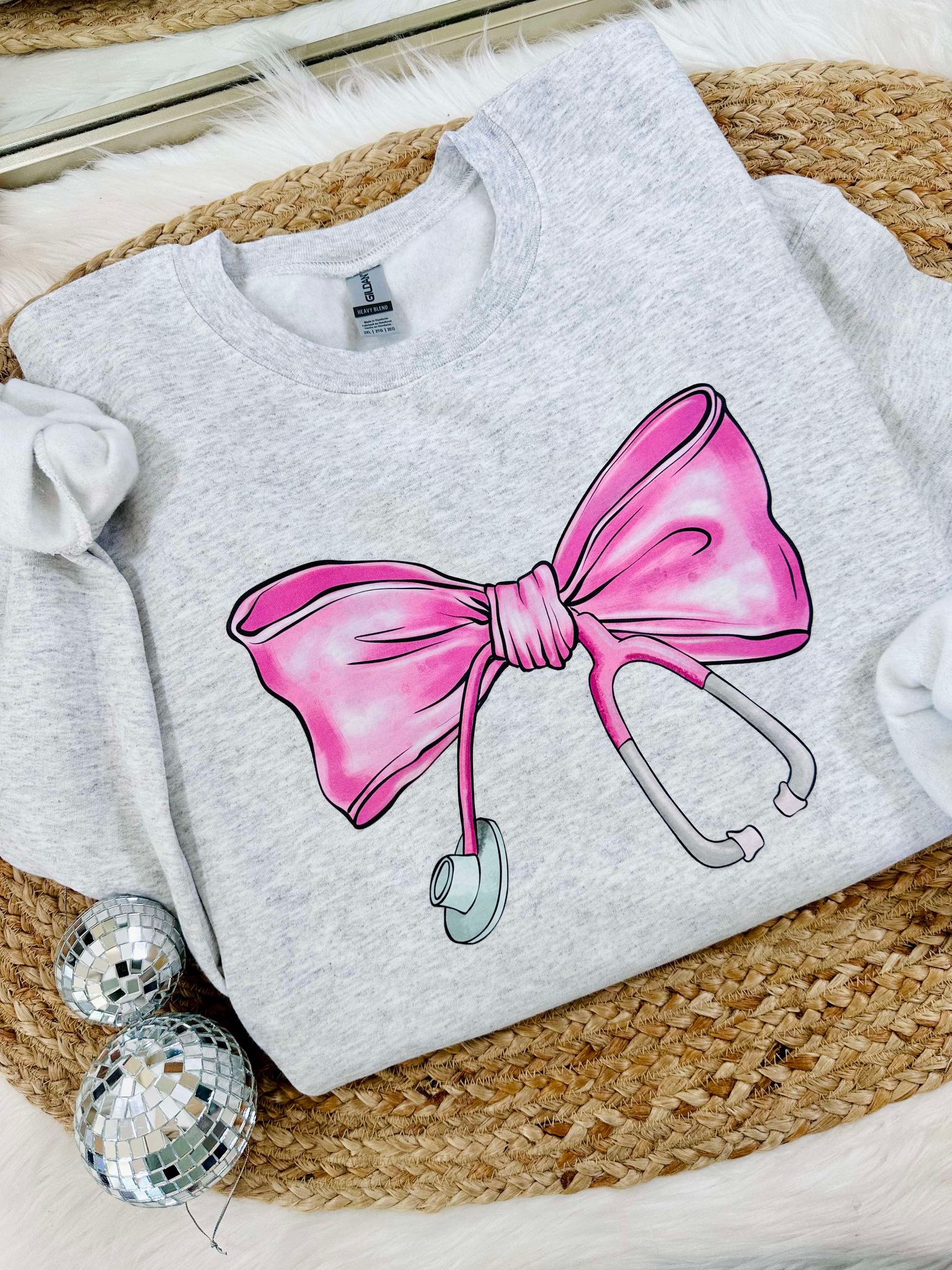 Bow Stethoscope Sweatshirt