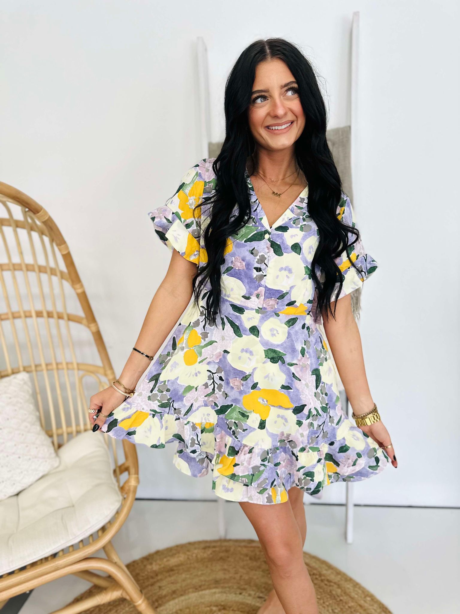 Sunday Spring Floral Dress