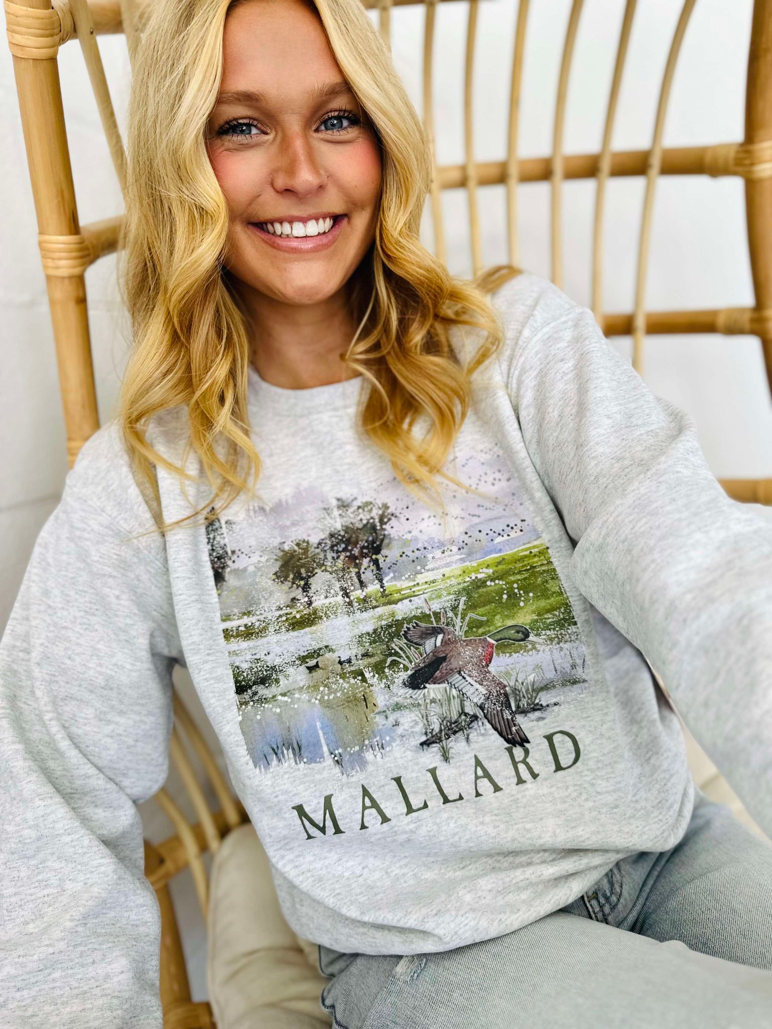 Mallard Pond Grey Sweatshirt