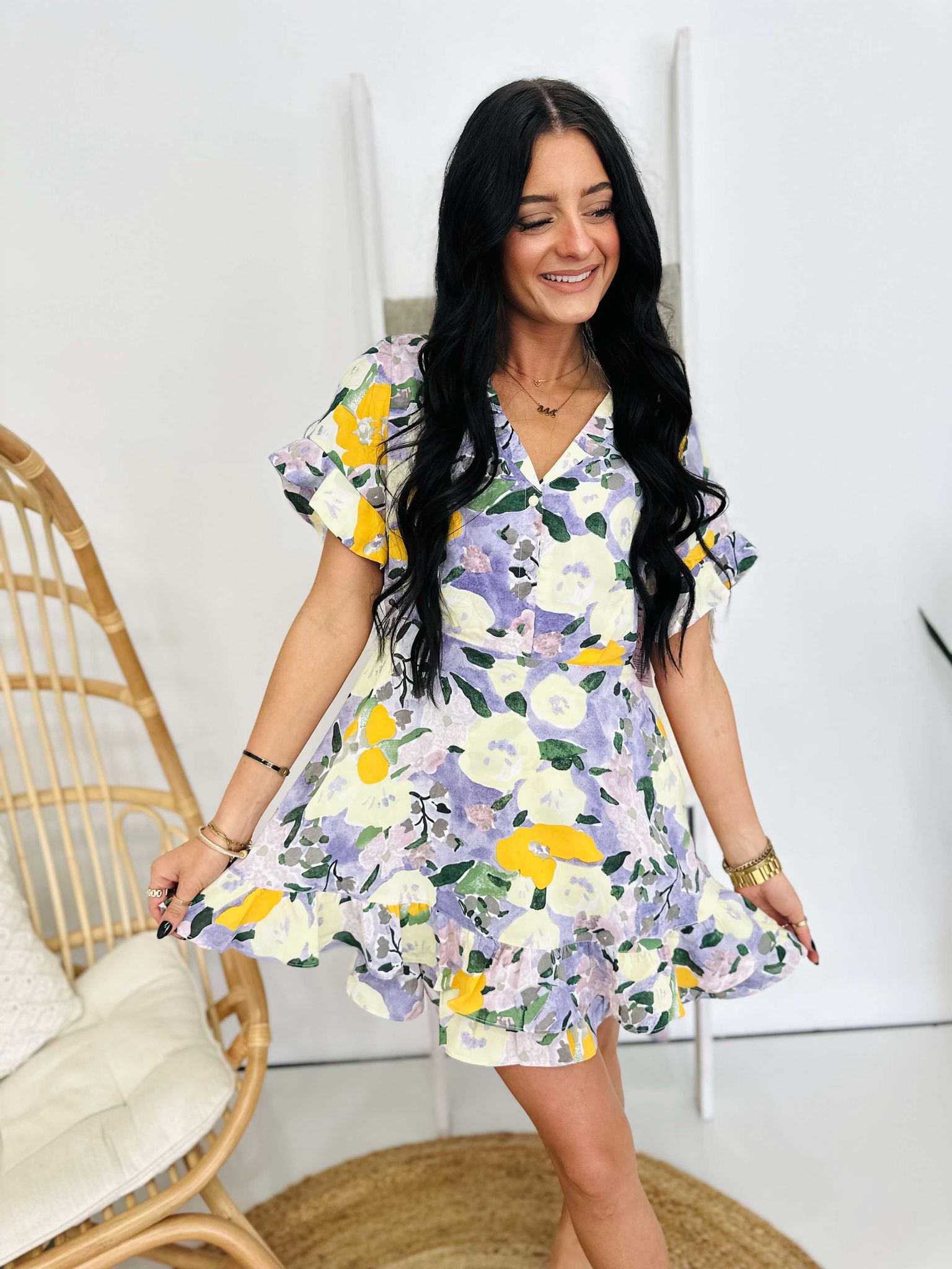 Sunday Spring Floral Dress