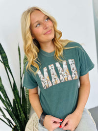 MAMA Mineral Washed Graphic Tee