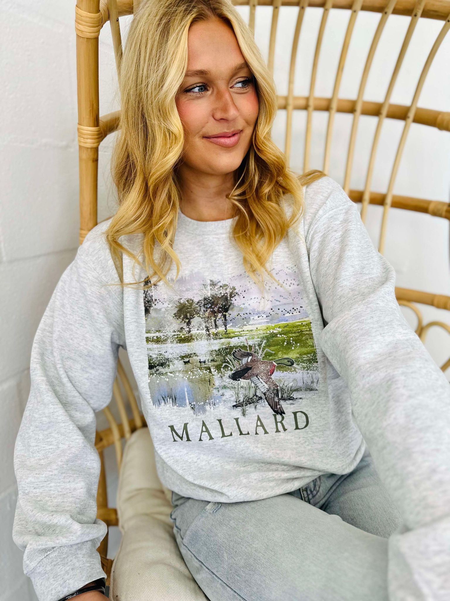 Mallard Pond Grey Sweatshirt