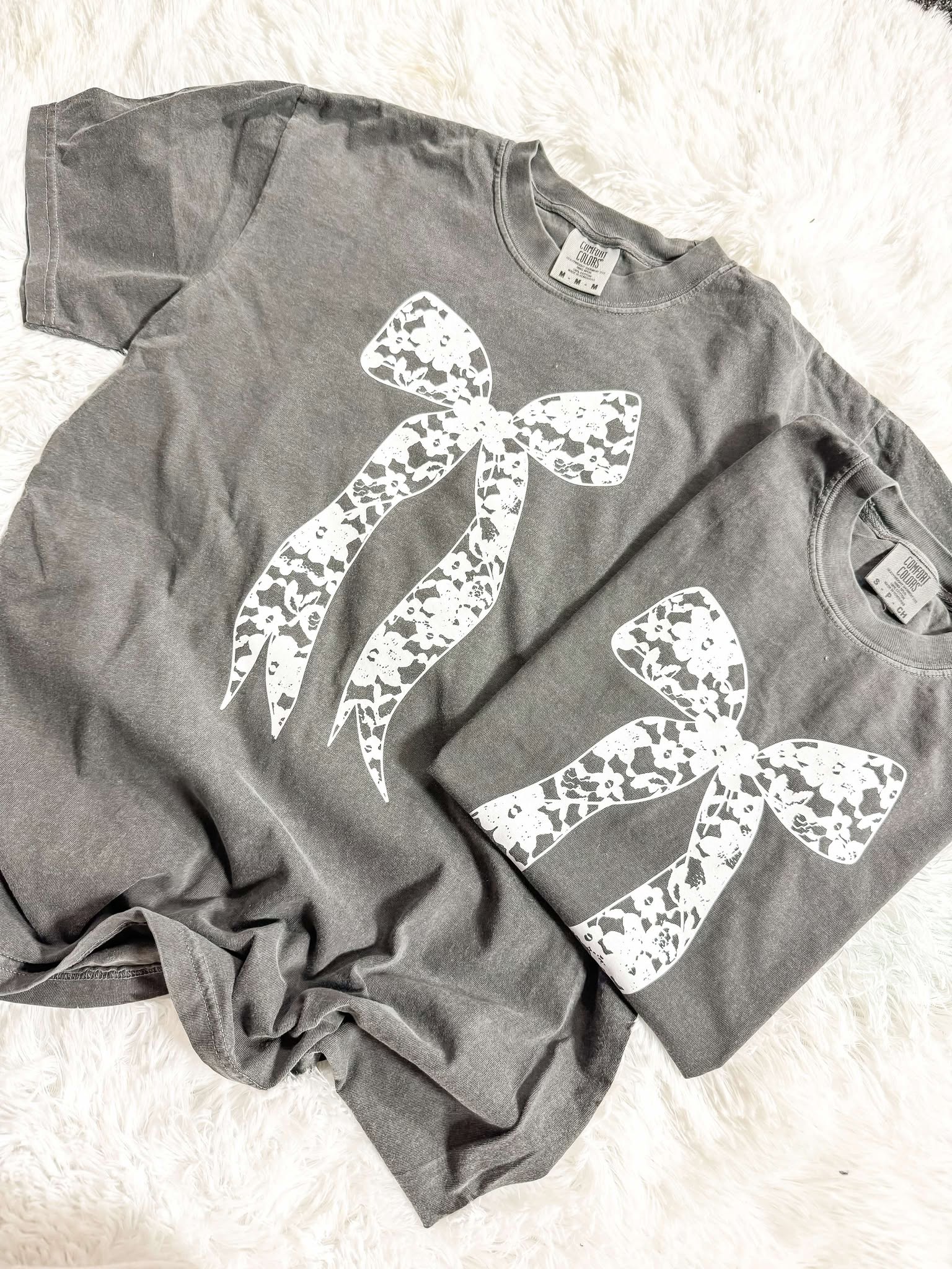 Lace Ribbon Graphic Tee