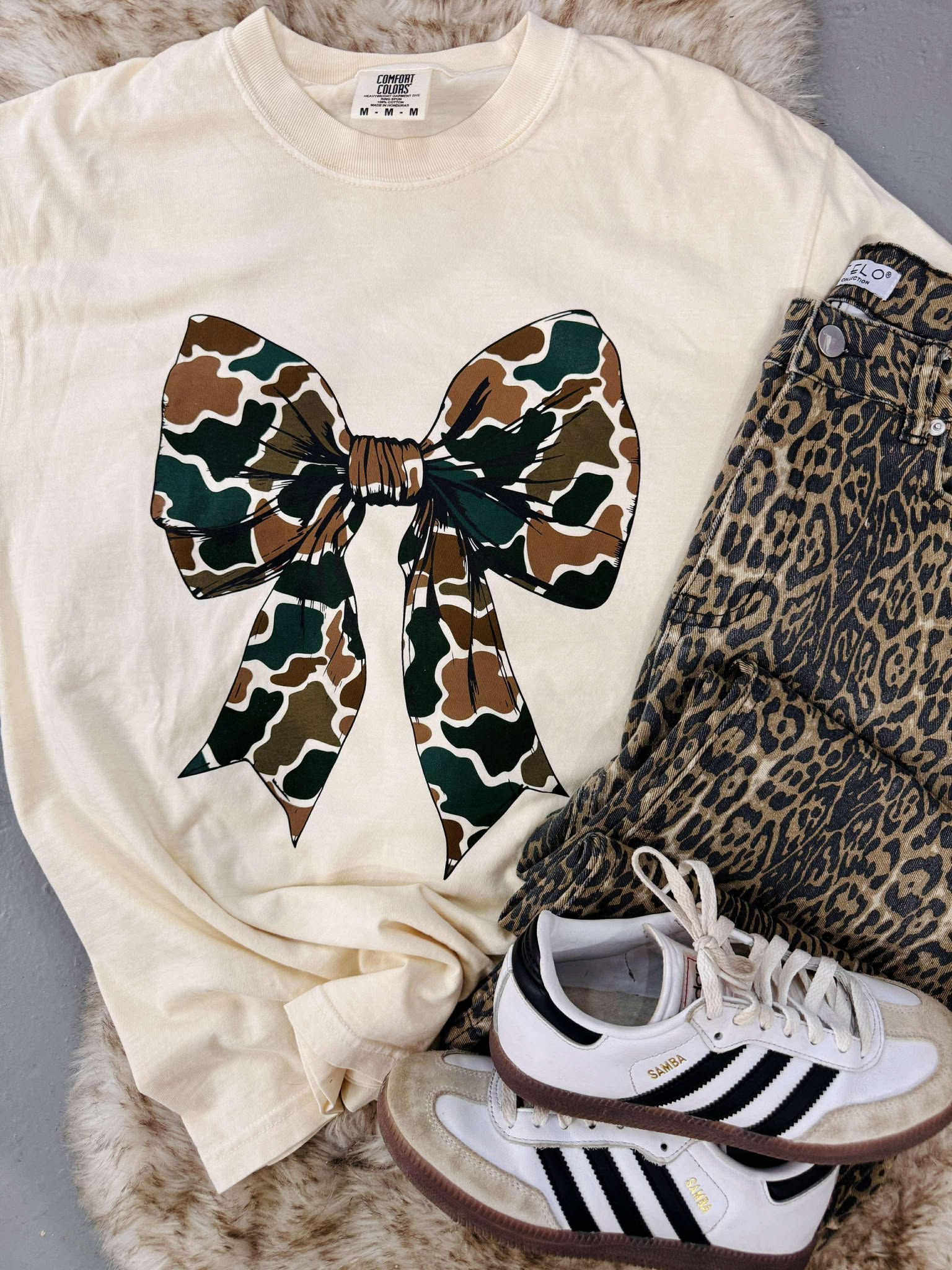 Camo Bow Graphic Tee