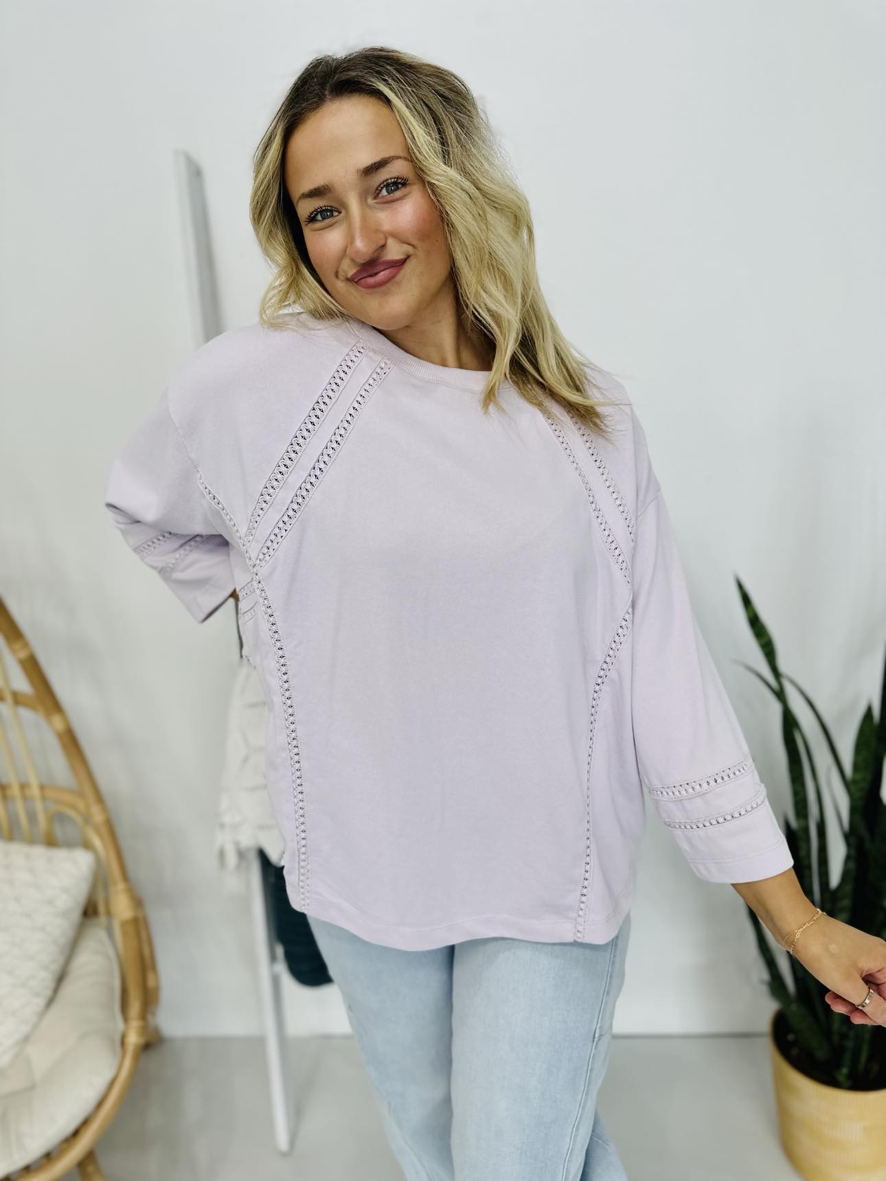 In Your Dreams Lilac Top