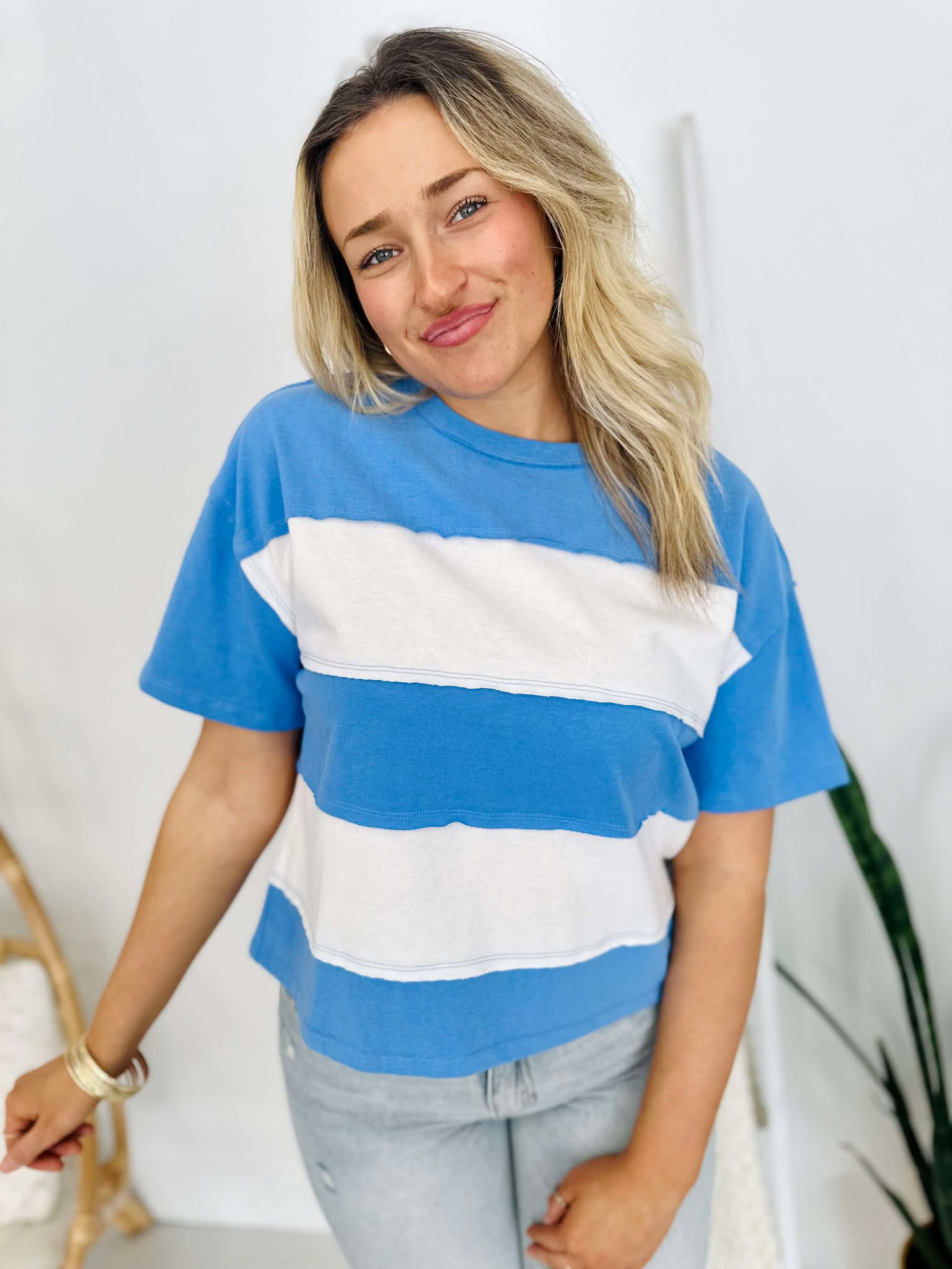 Effortless Blue Top