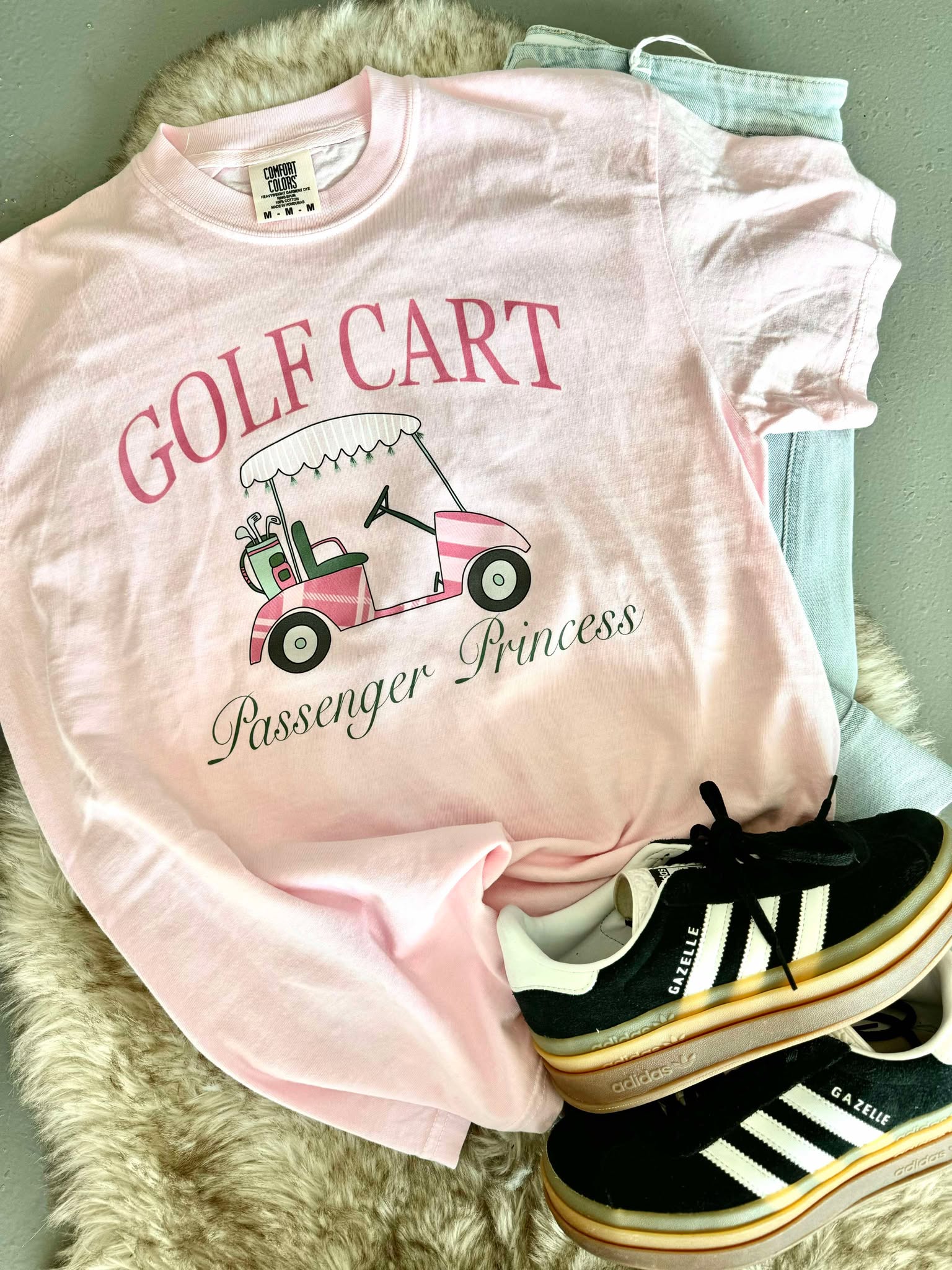 Golf Cart Passenger Princess Graphic Tee