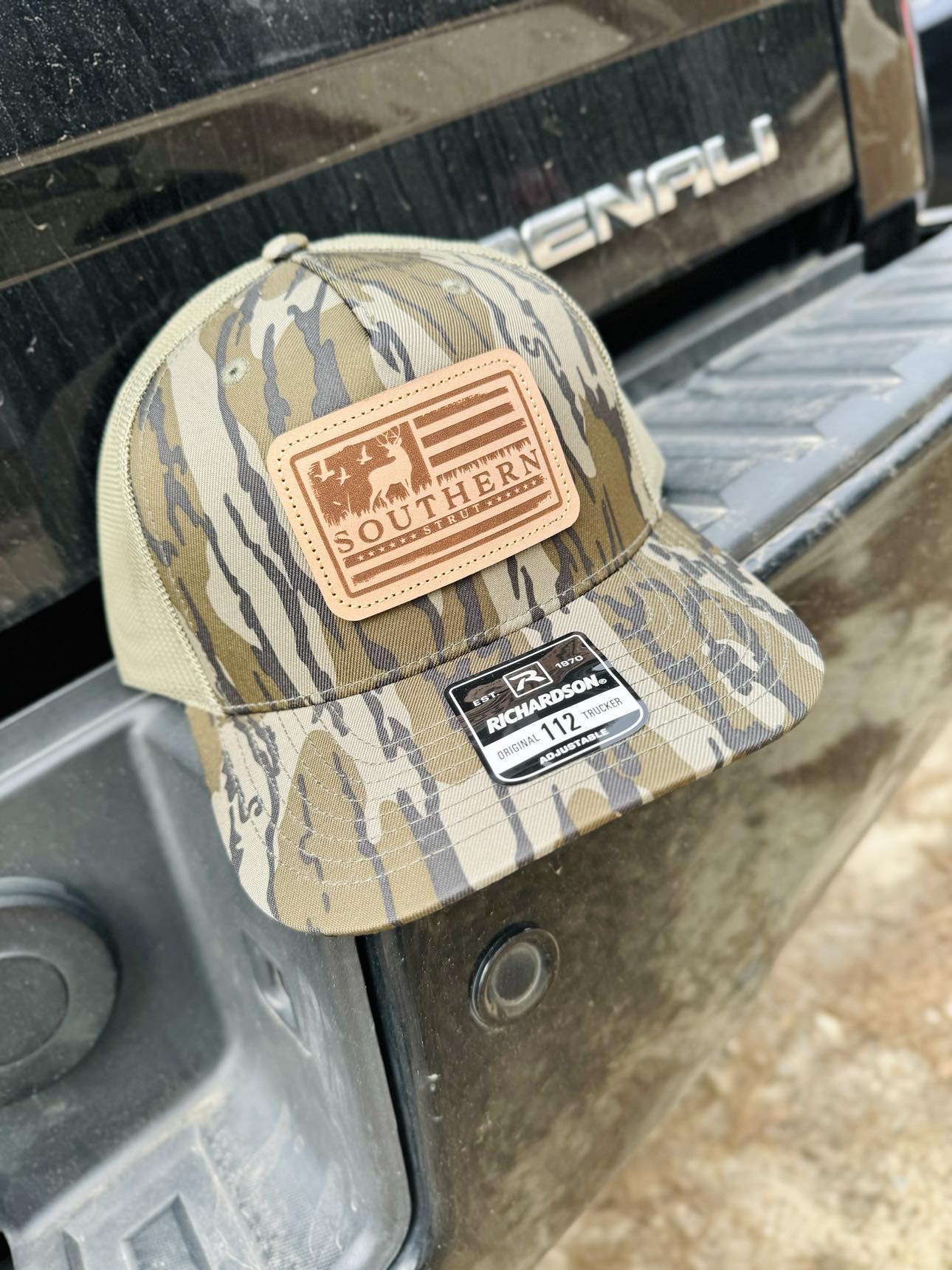 Southern Strut Retro Camo American Flag Patch Hat