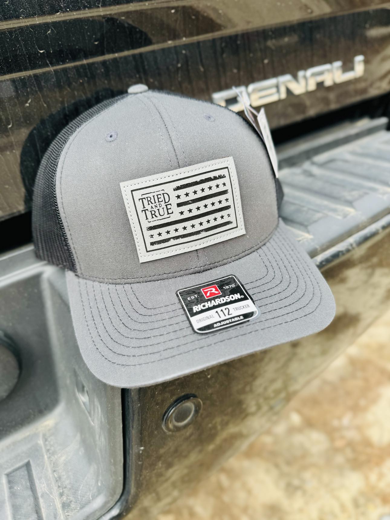 Tried & True Grey Flag Patch Hat