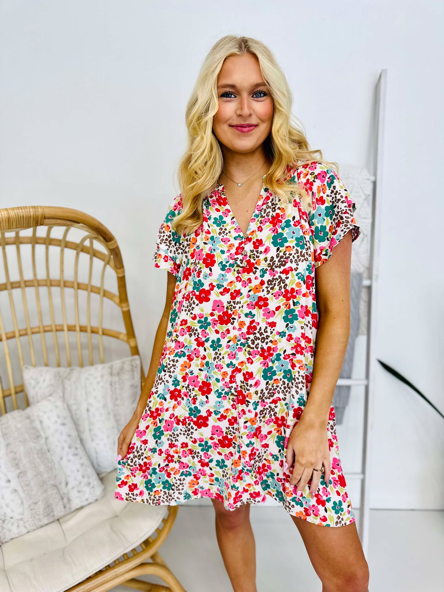 Island Views Floral Dress