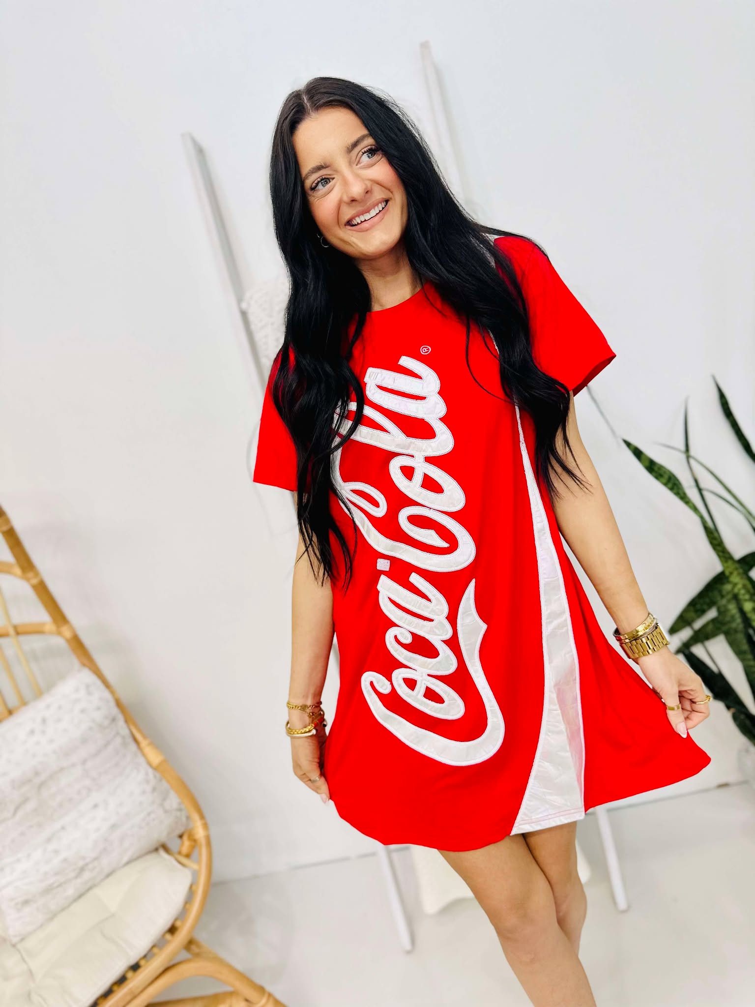 Queen Of Sparkles Red Coca-Cola® Tee Dress