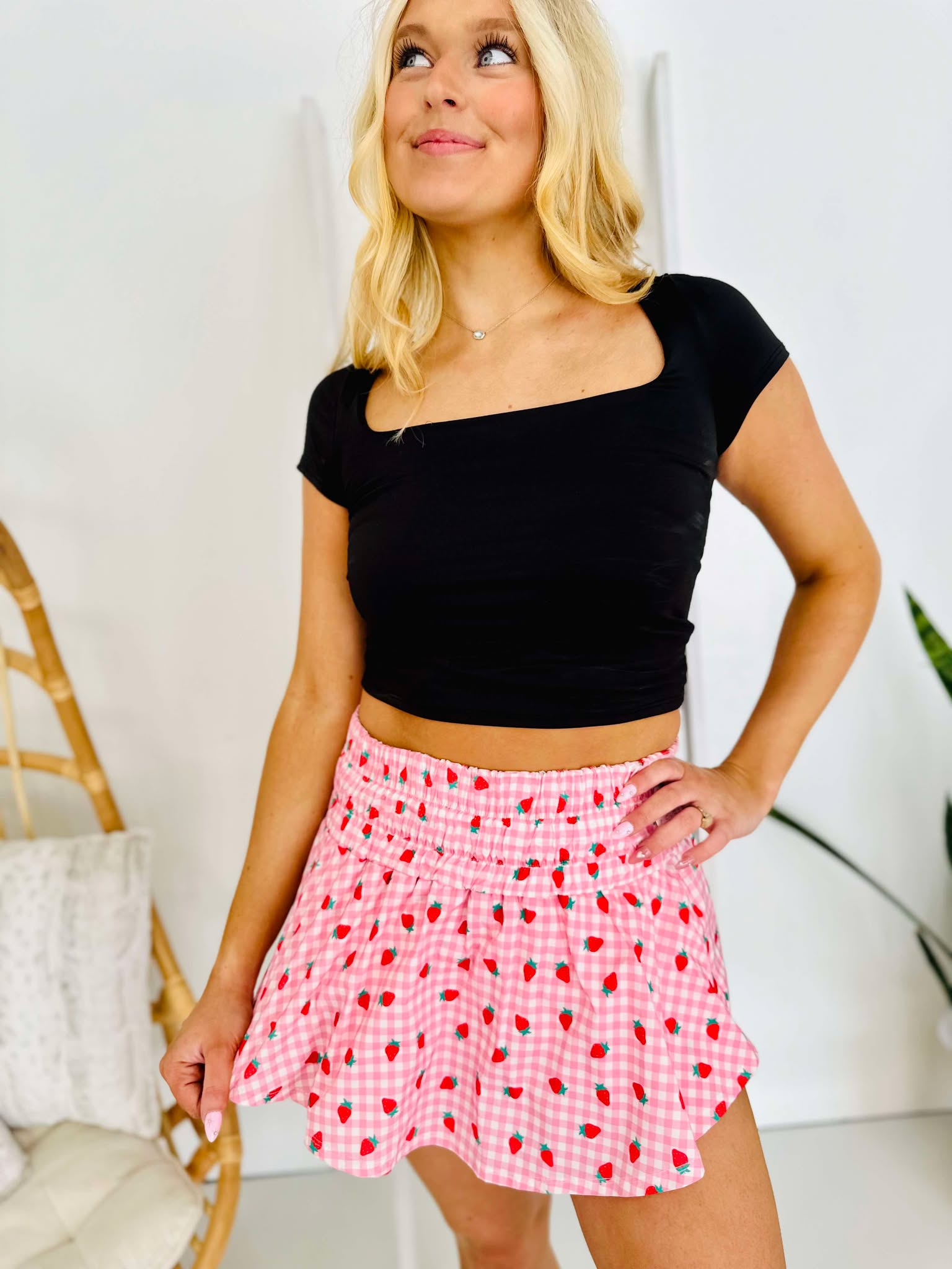 Sweet As Strawberries Skort