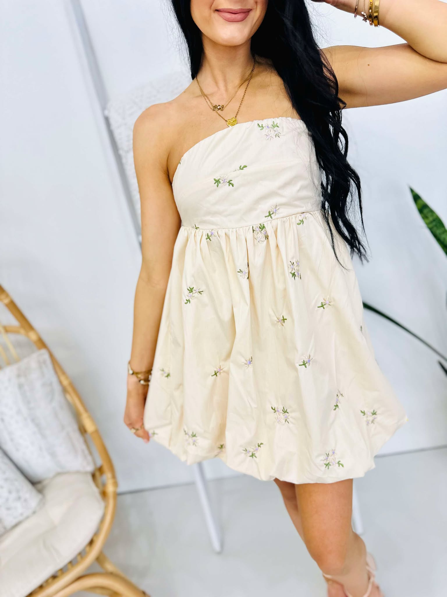 Brunch Babe Strapless Dress