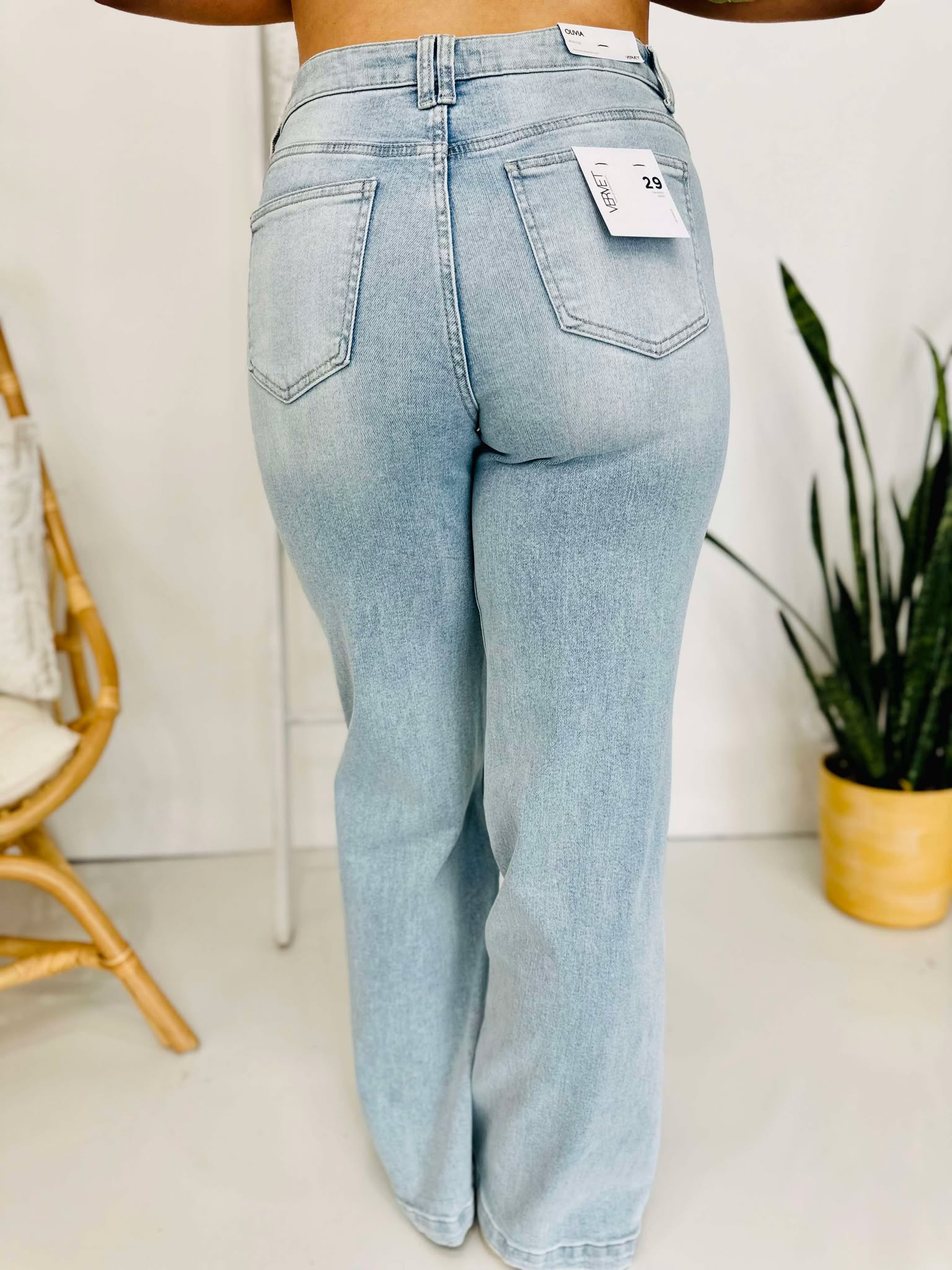 Optimistic Wide Leg Light Wash Jeans