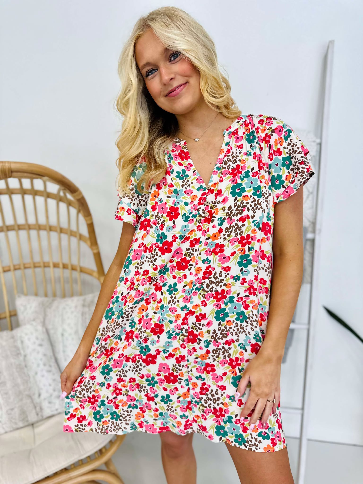 Island Views Floral Dress