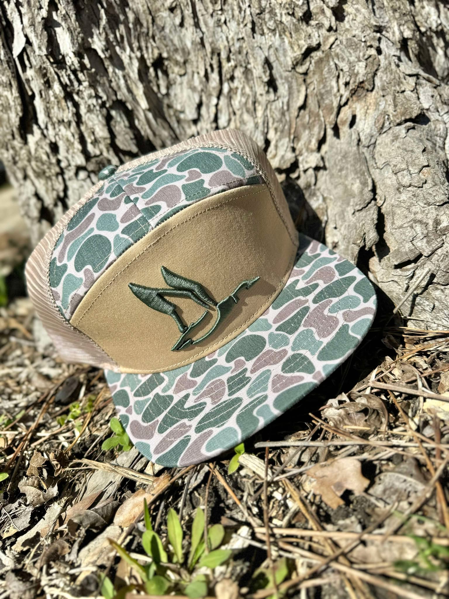 Roost Panel 3D Puff Duck Logo Hat