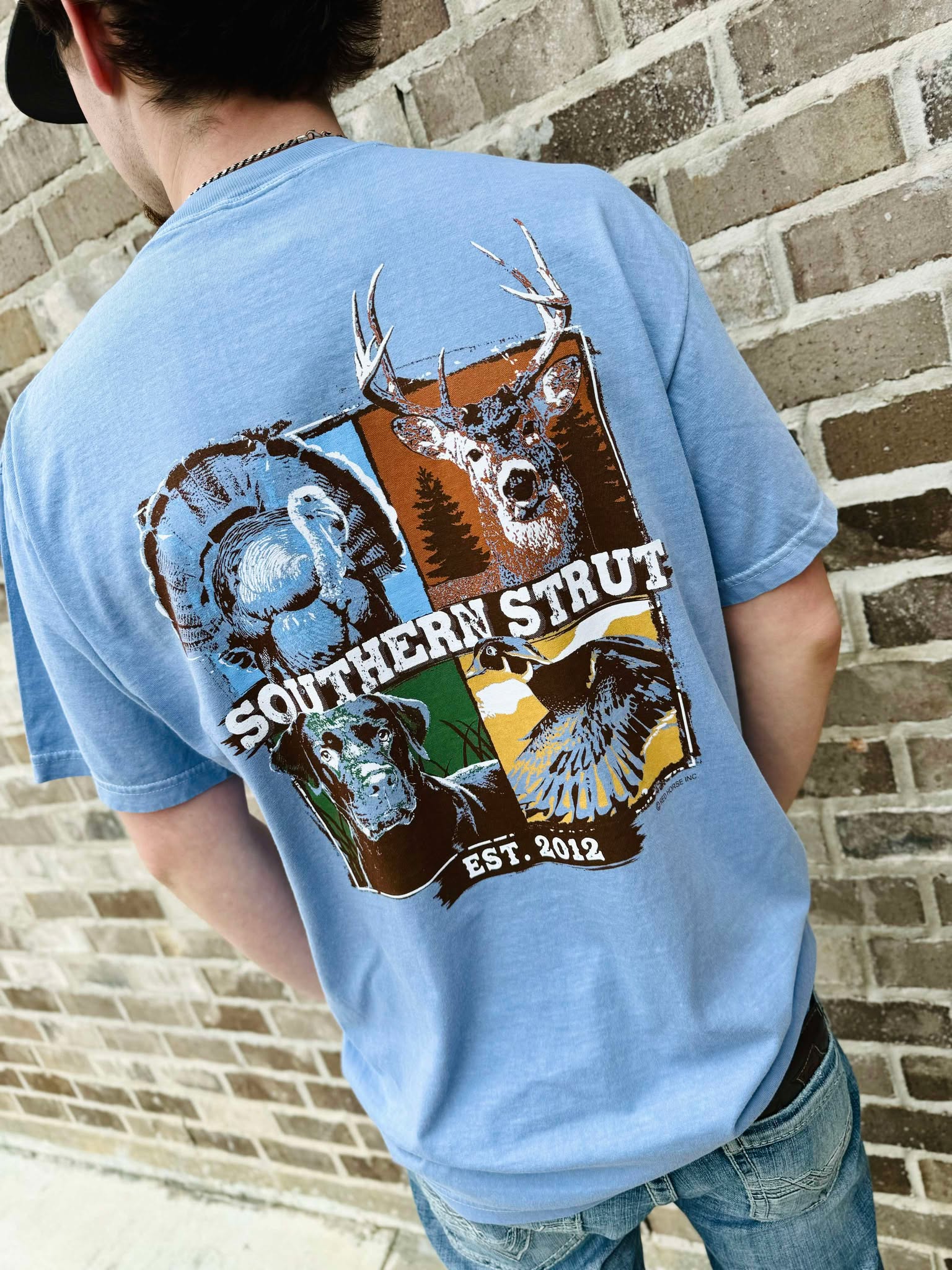 Southern Strut Hunting Quad Tee