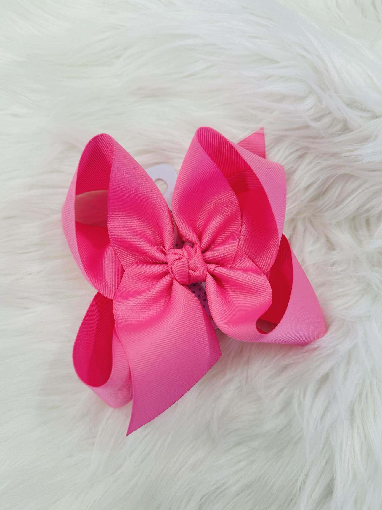 6.5" Hot Pink Bow