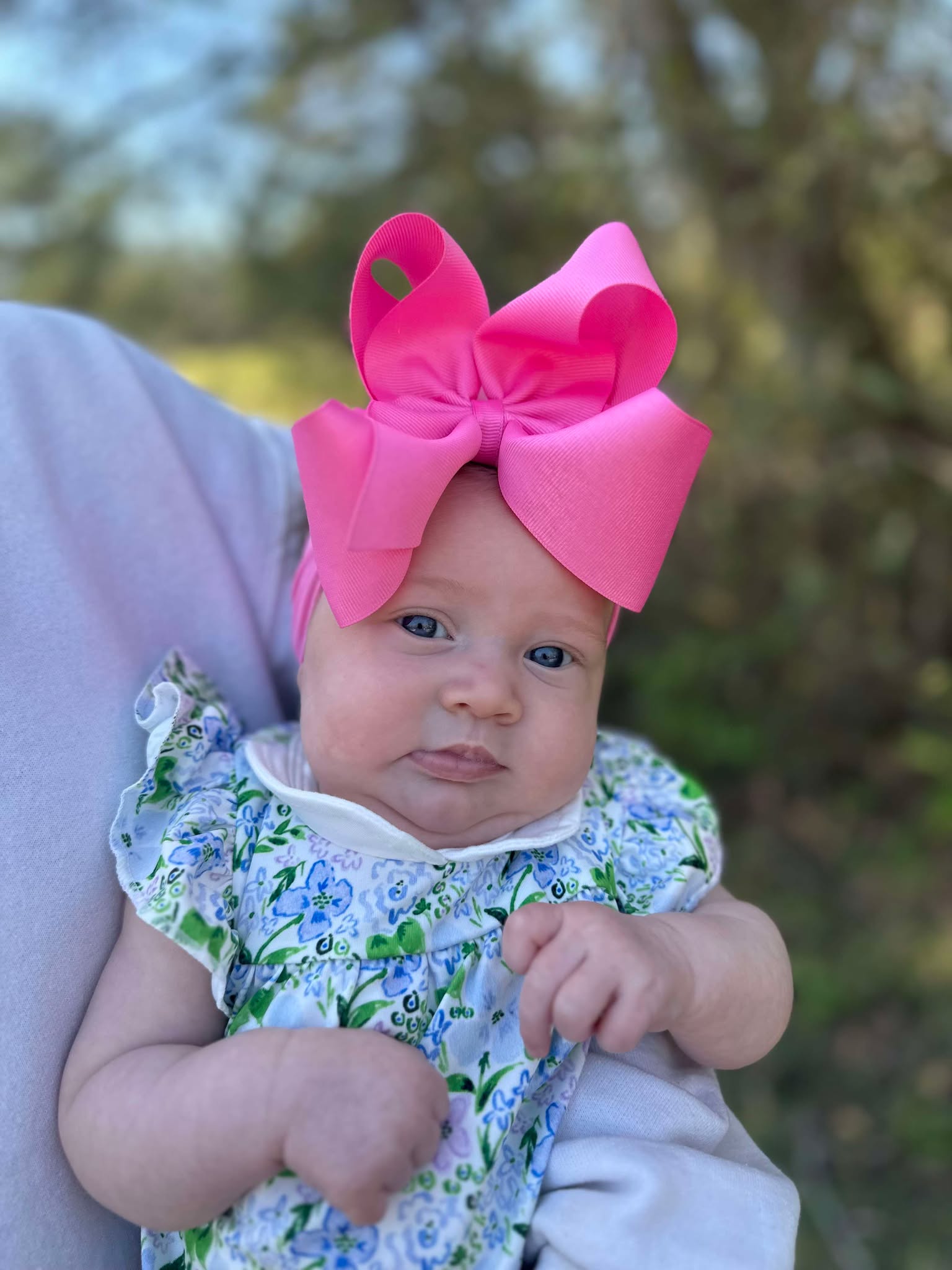 5.5" Hot Pink Bow Headband