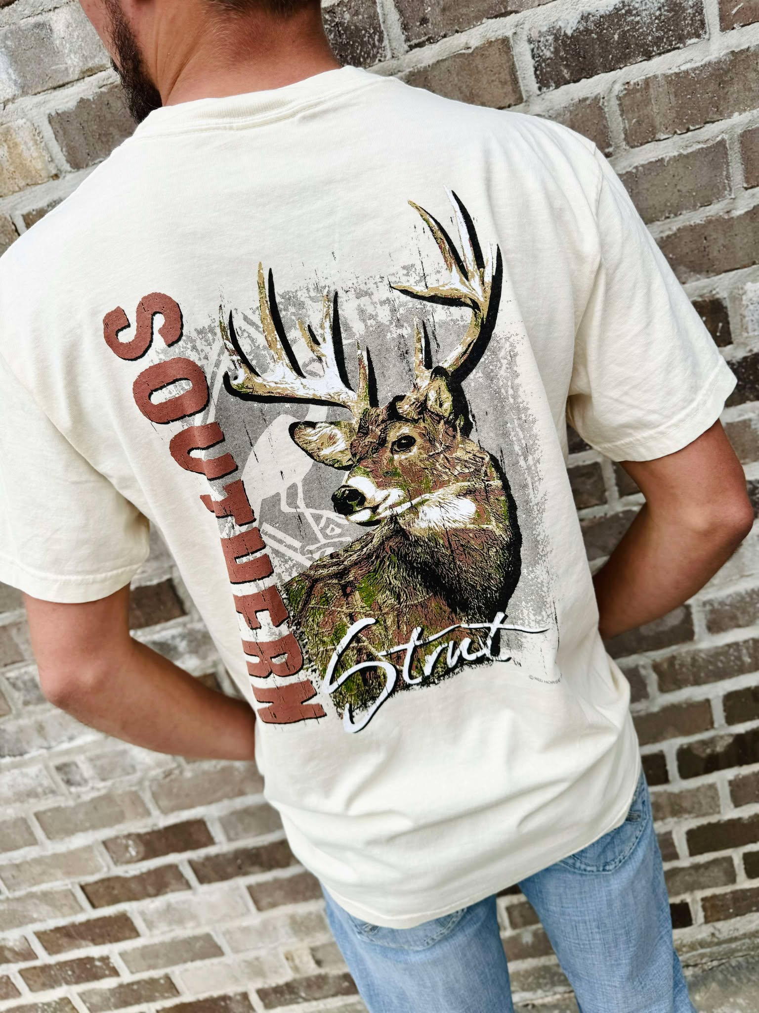 Southern Strut Camo Buck Tee