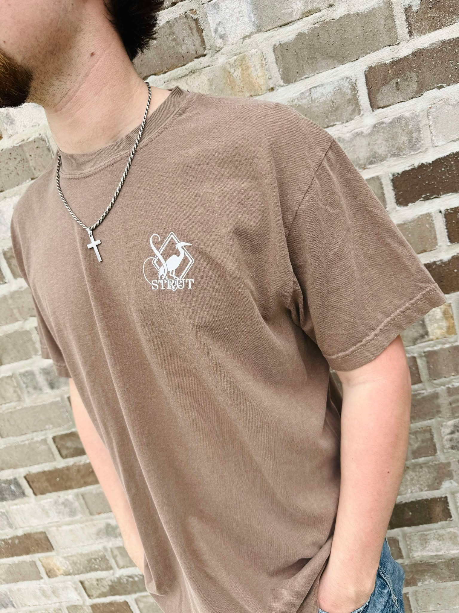 Southern Strut Espresso Marsh Pointer Tee