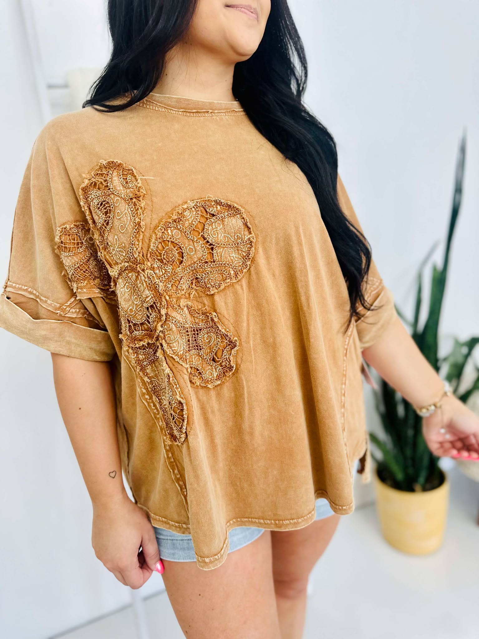 Weekend Plans Floral Patch Top