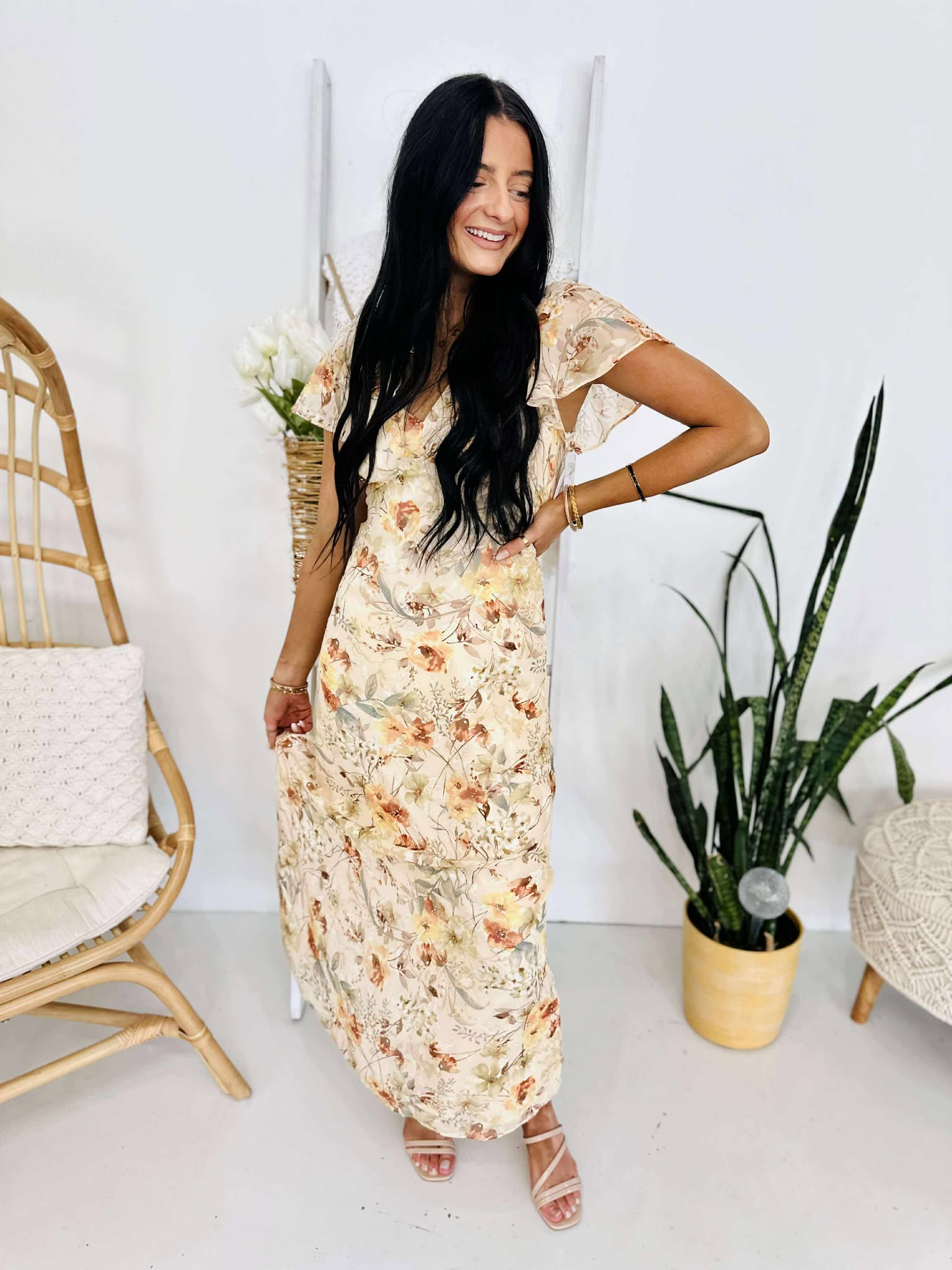 First In Line Midi Dress