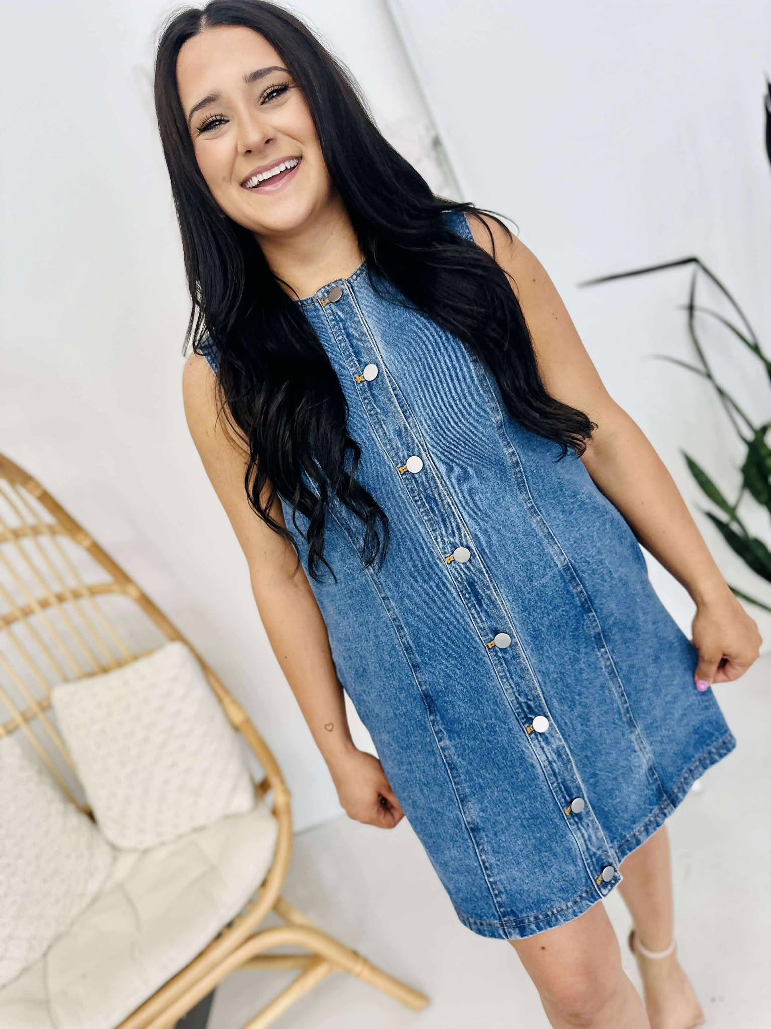 Denim Era Button Down Dress