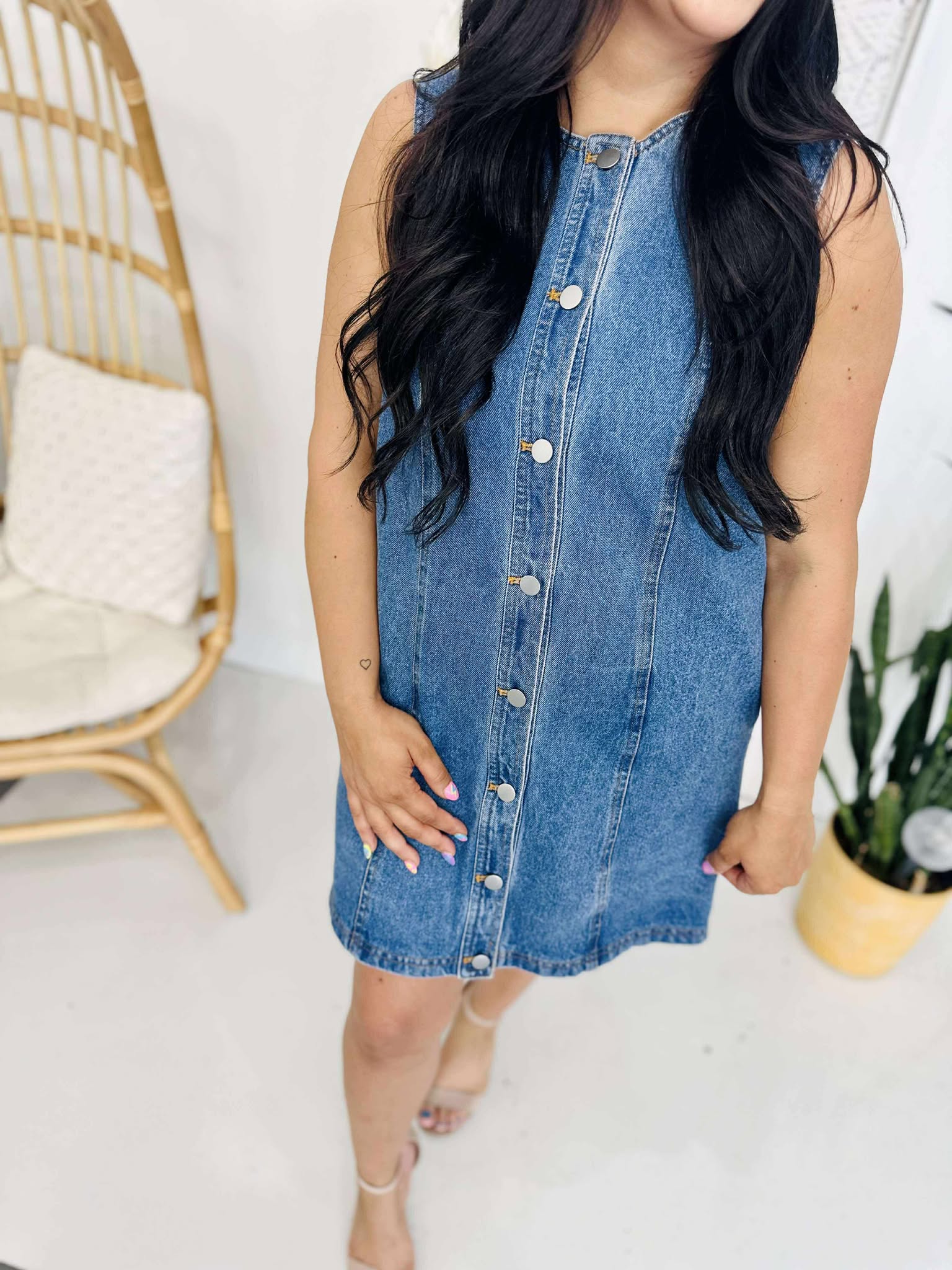Denim Era Button Down Dress