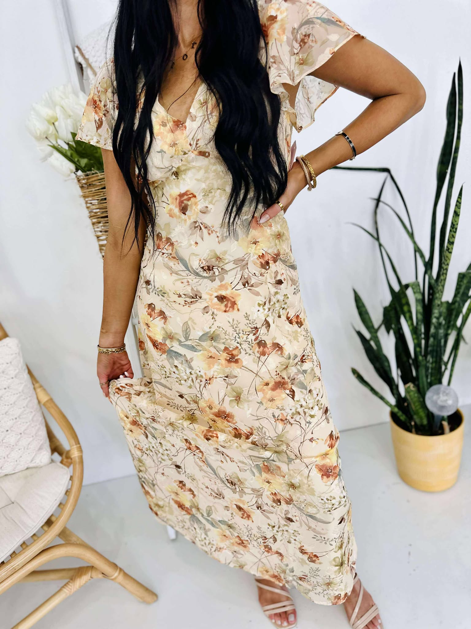 First In Line Midi Dress