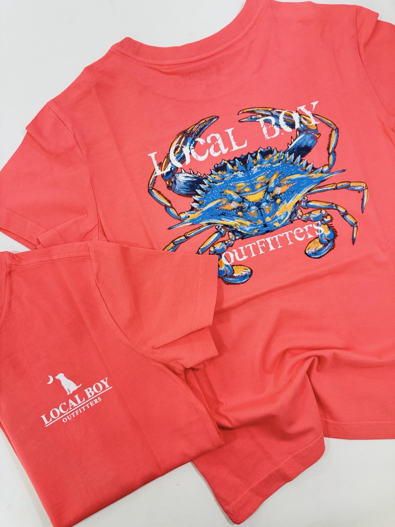 Local Boy Youth Painted Blue Crab T-Shirt