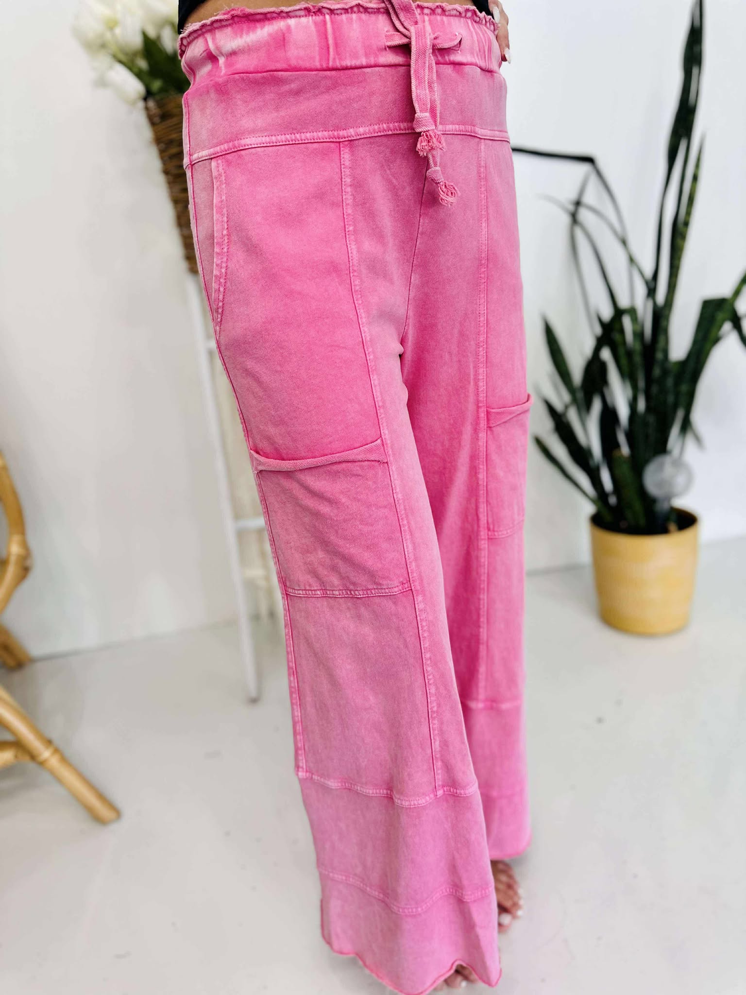Just The Basic Mineral Washed Pants