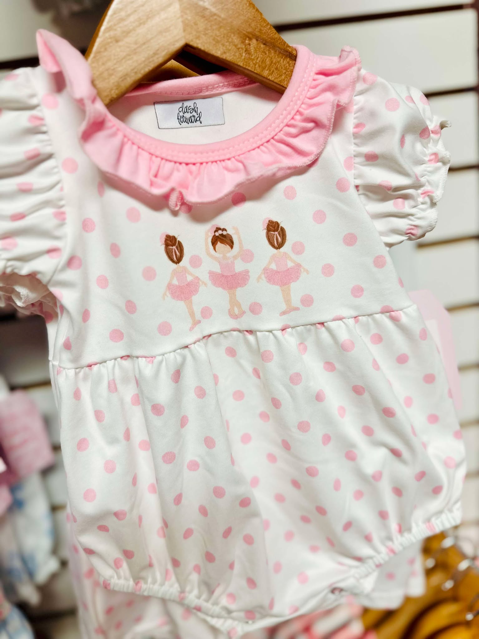 Girls Dancer Ruffle Pink Bubble