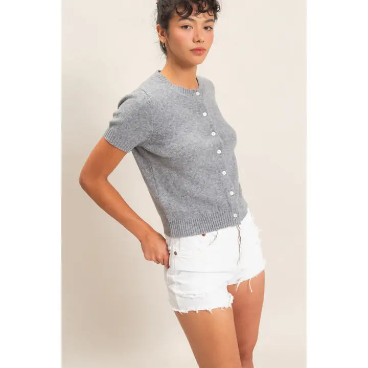 Cozy Cotton Button Down Sweater