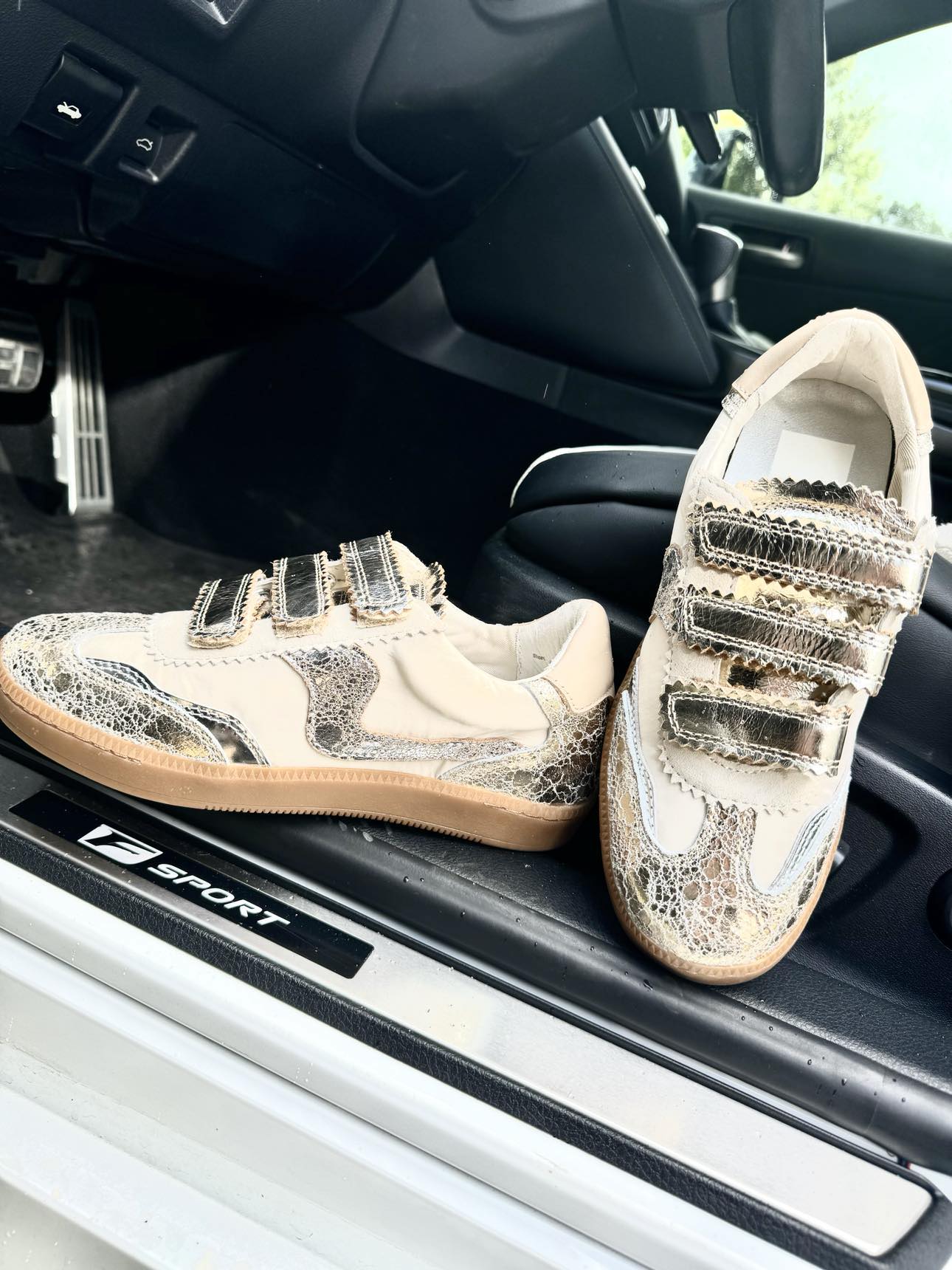 Dolce Vita Velcro Leather Sneakers - Main Image