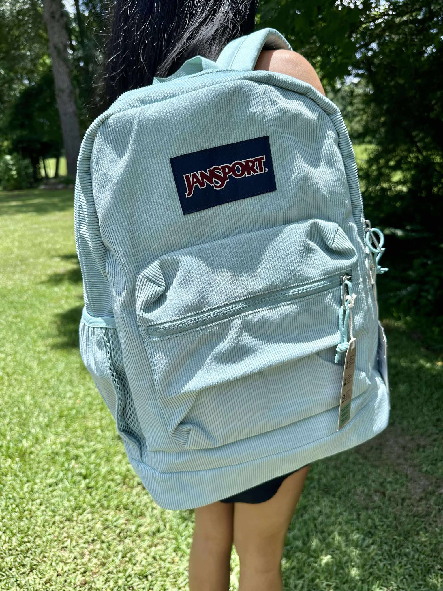 Faded Sage Corduroy Cross Town Jansport Backpack – Dash Forward Faded Sage Corduroy Cross Town Jansport Backpack – Dash Forward