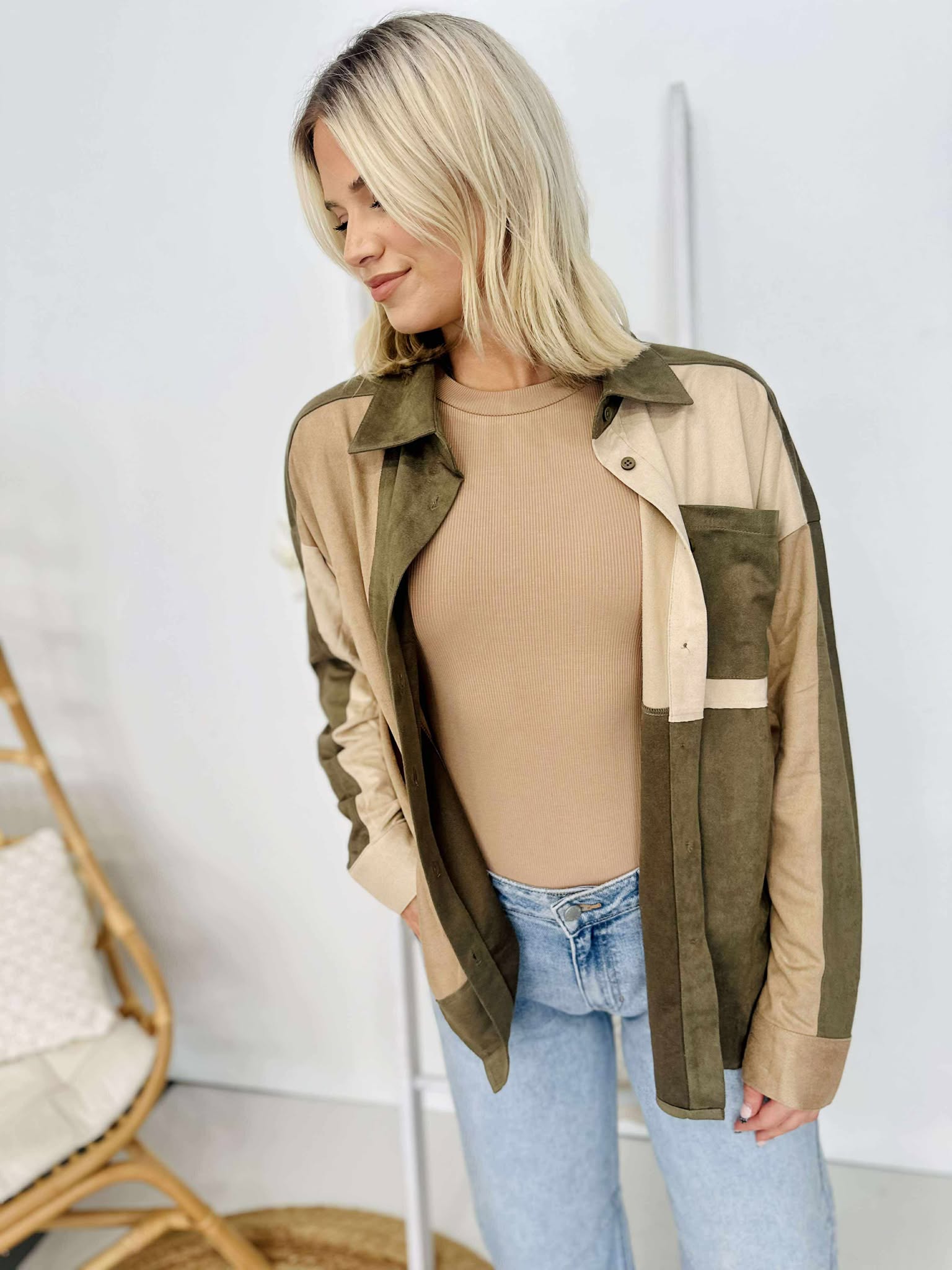Fall Appeal Colorblock Shacket