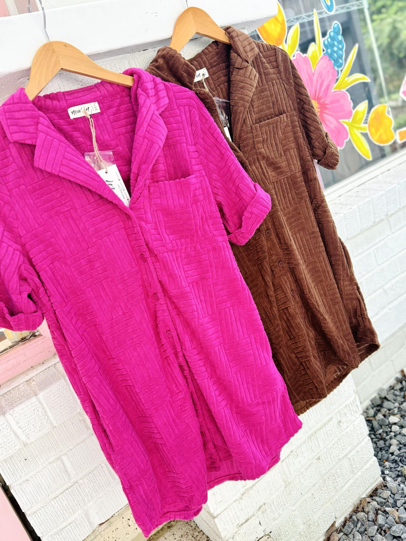 Under The Palms Textured Dress