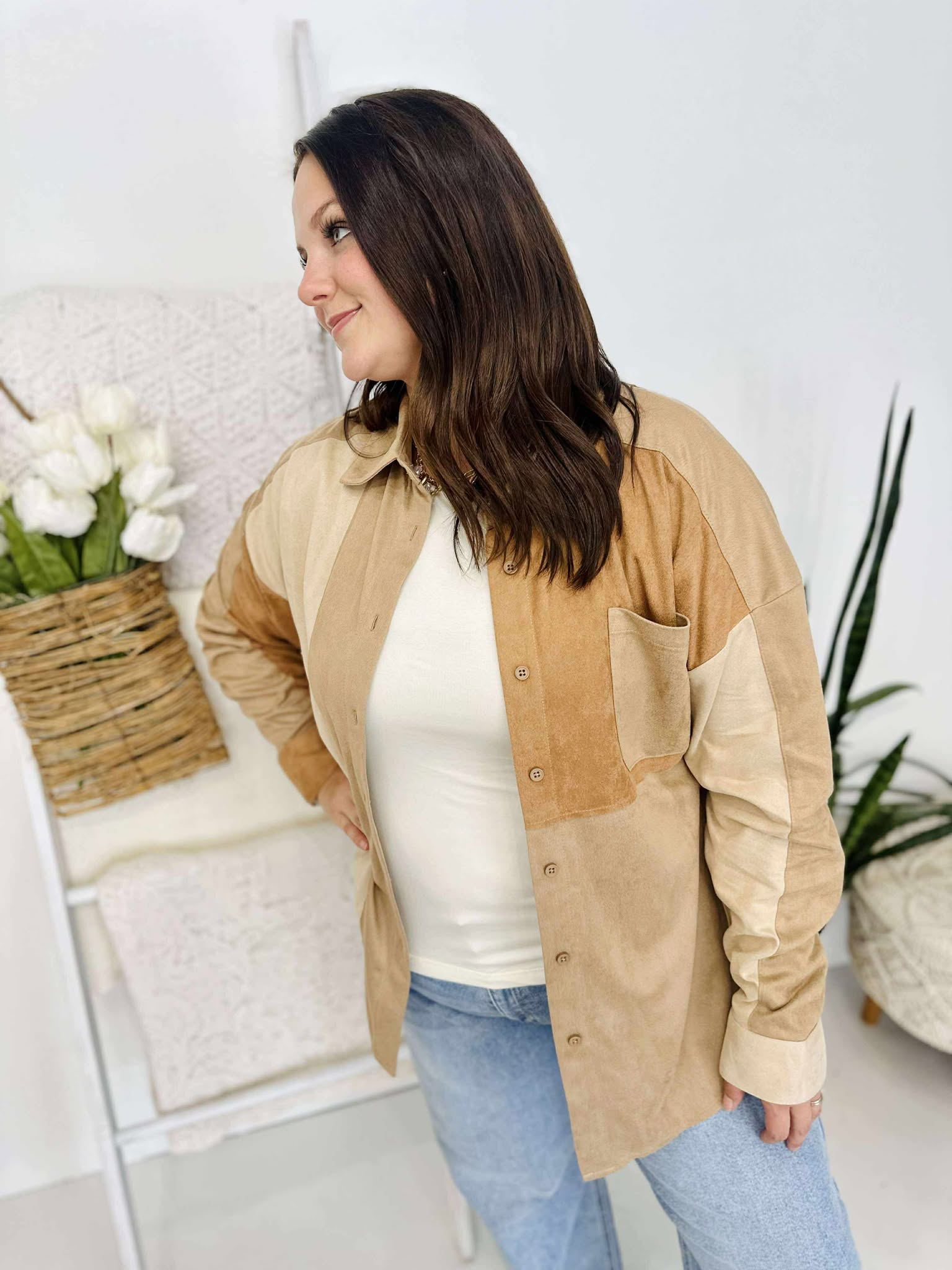 Fall Appeal Colorblock Shacket