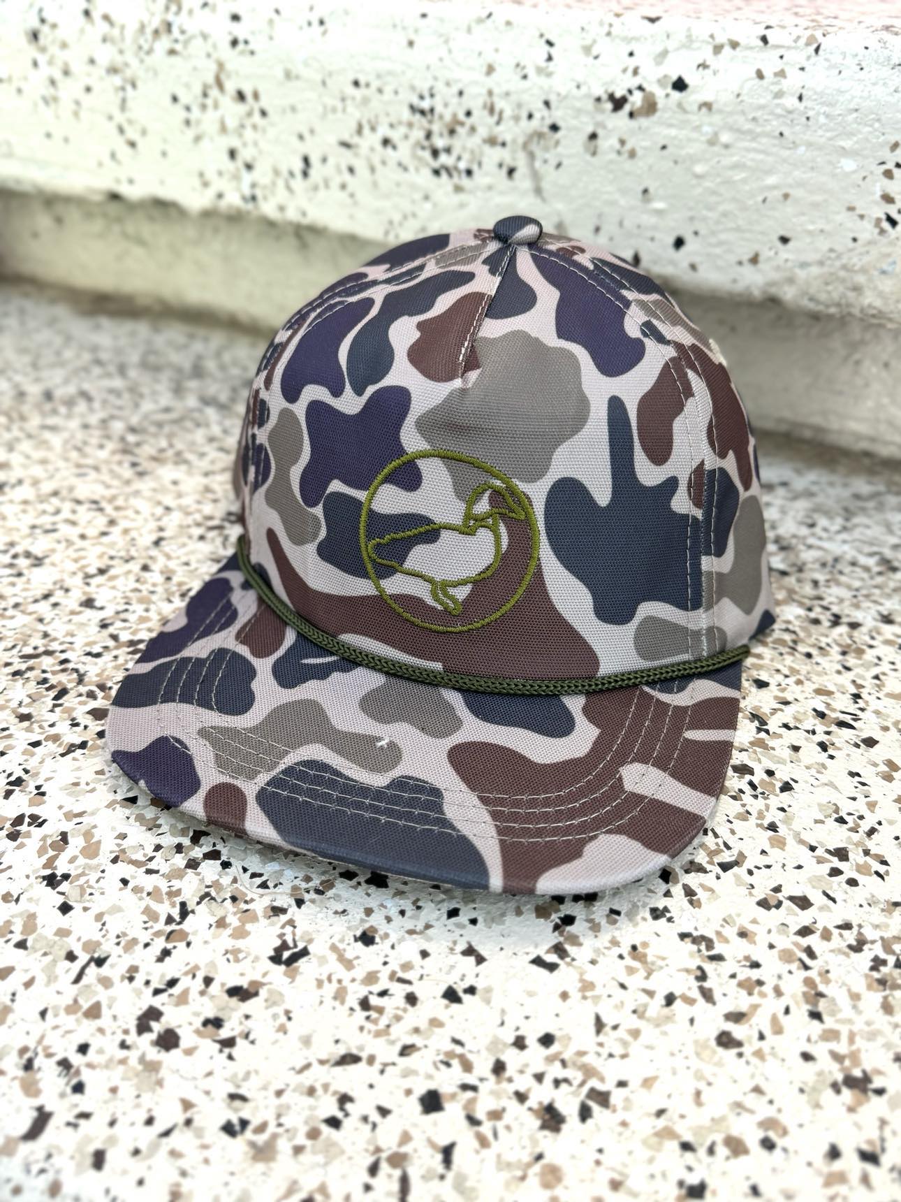 Properly Tied Youth Rope Hat - Vintage Camo