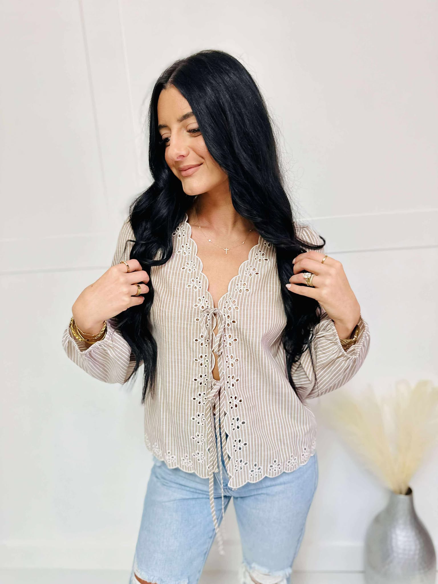 Modern Days Scallop Blouse
