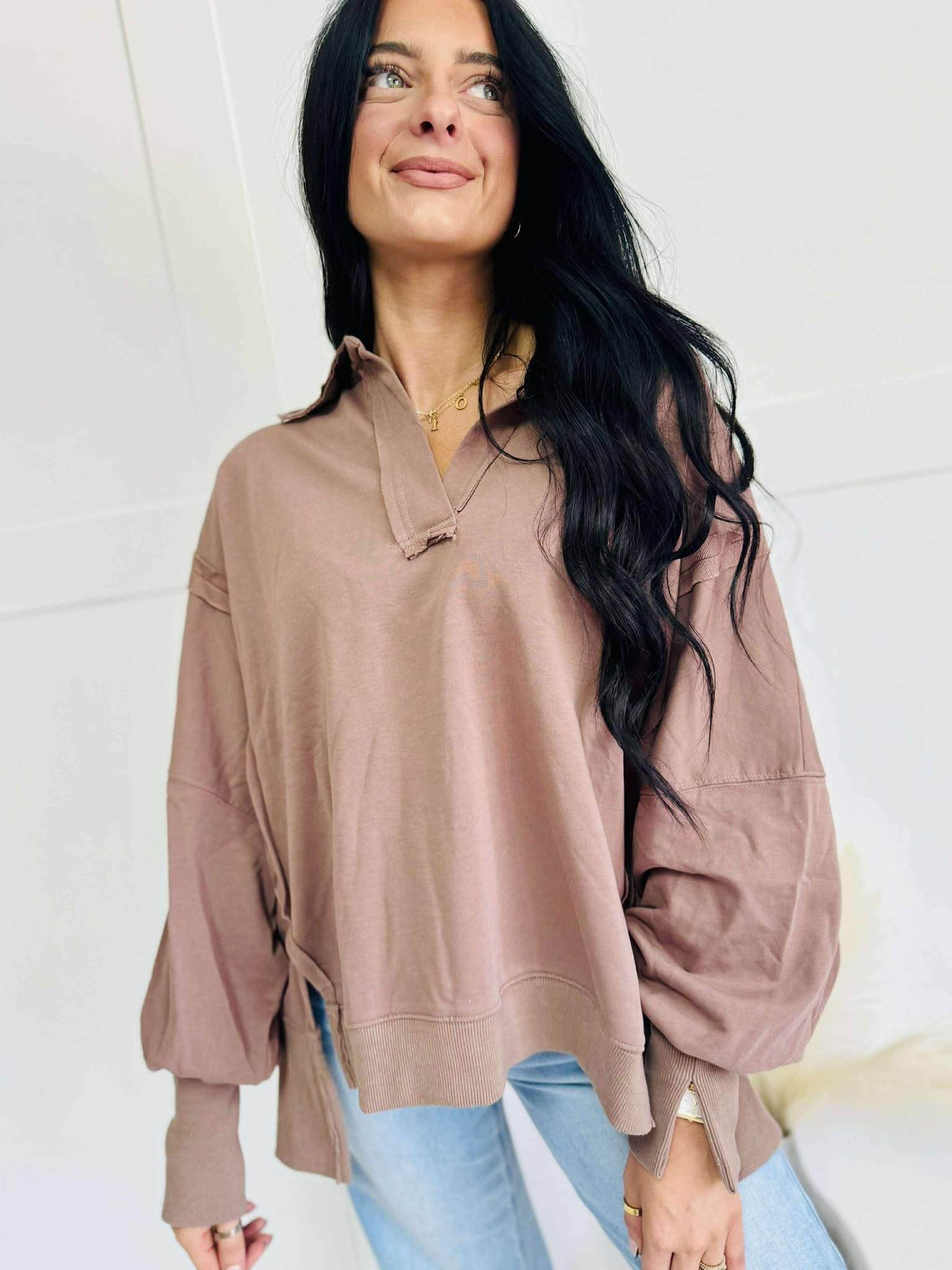 Mocha Muse Oversized Pullover