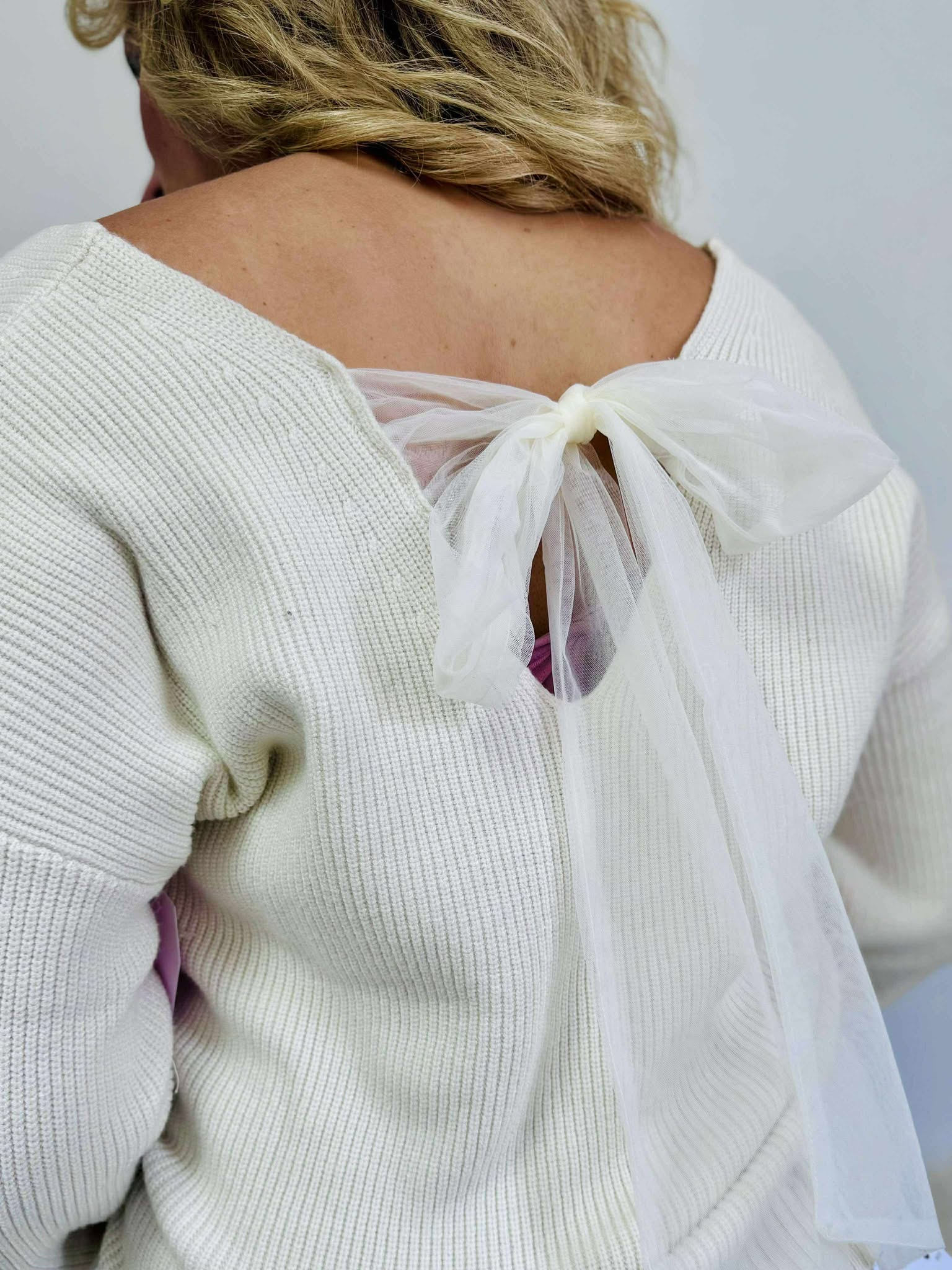 Closer To You Bow Sweater