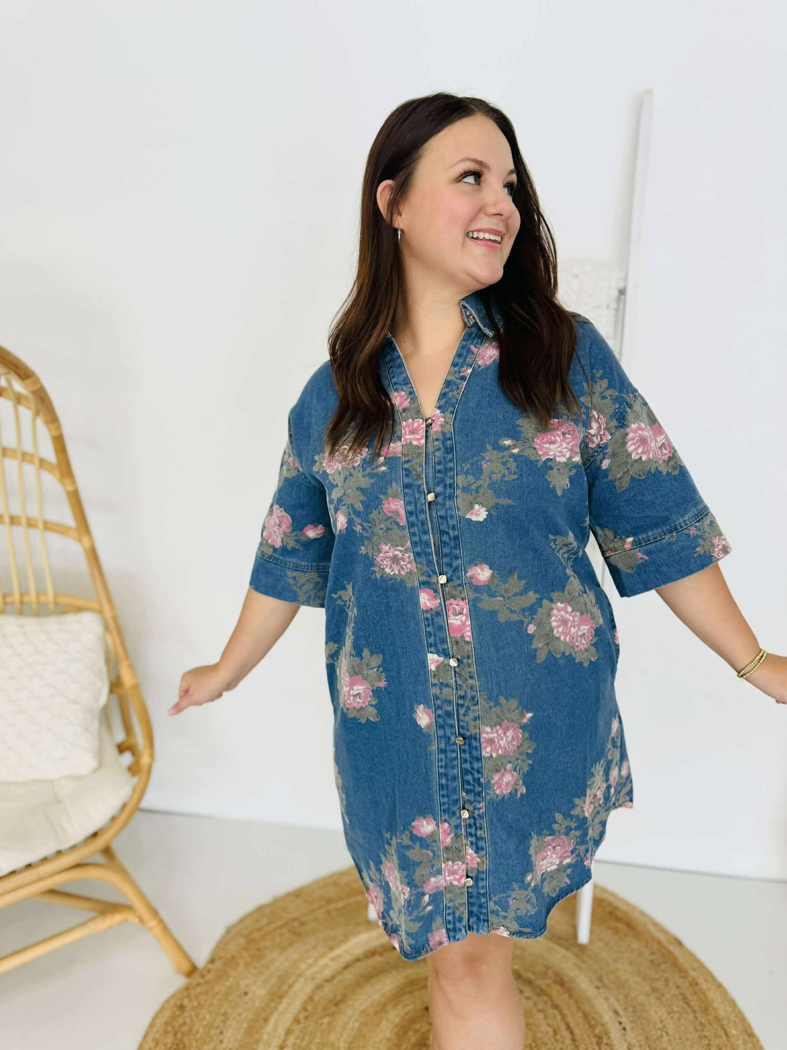 Unrecognizable Denim Dress
