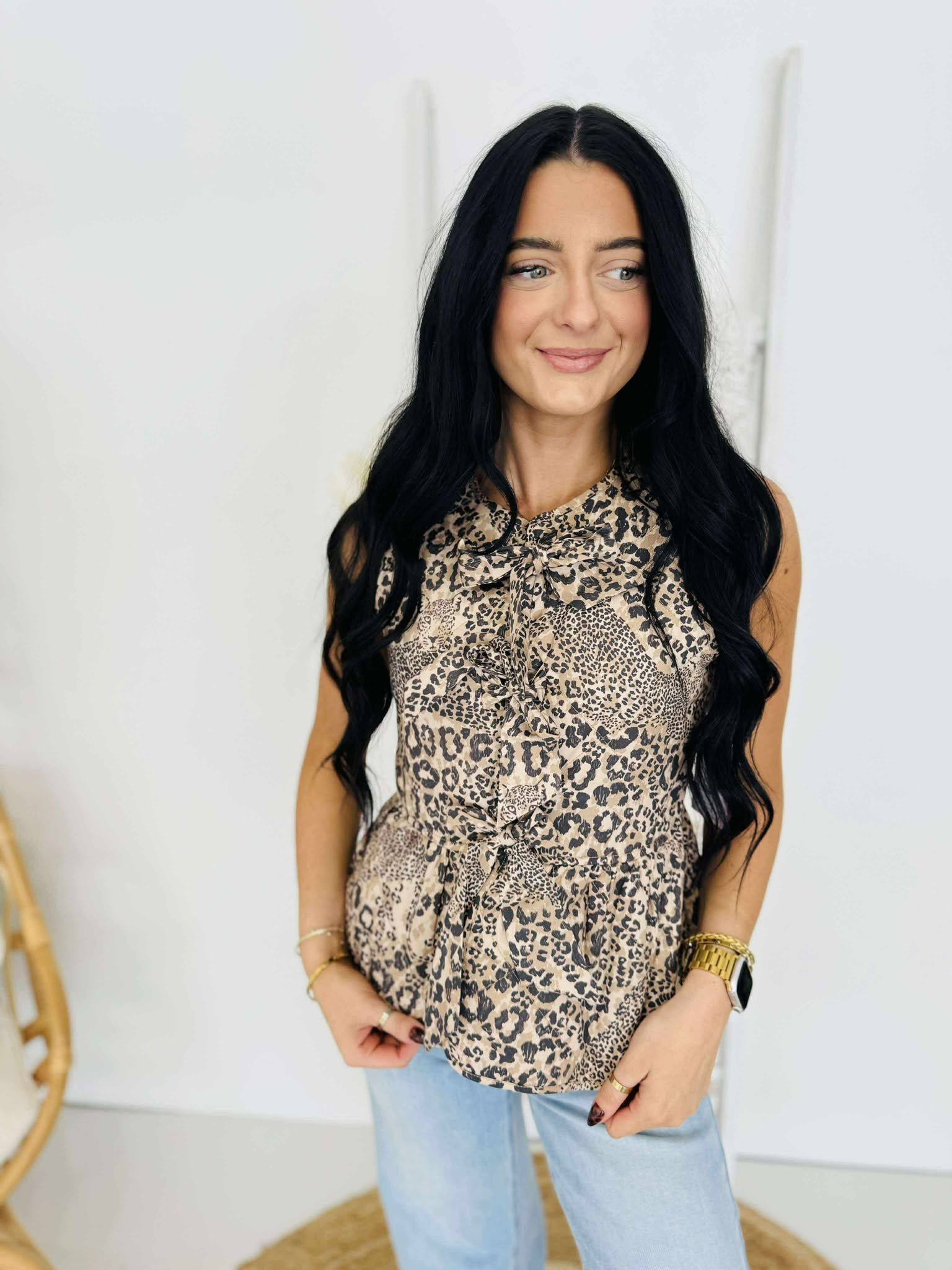 Loving Leopard Denim Vest