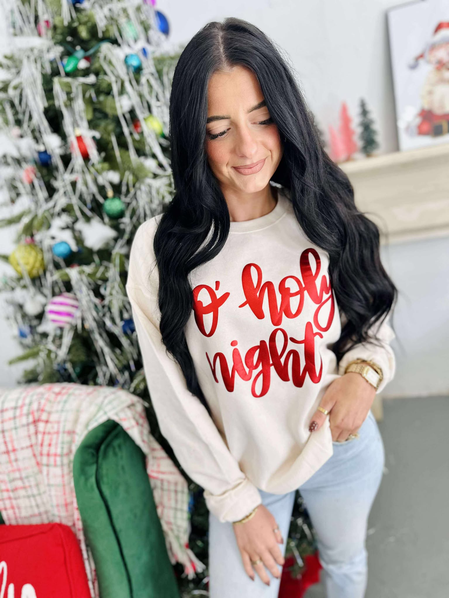 O Holy Night Sweet Cream Sweatshirt